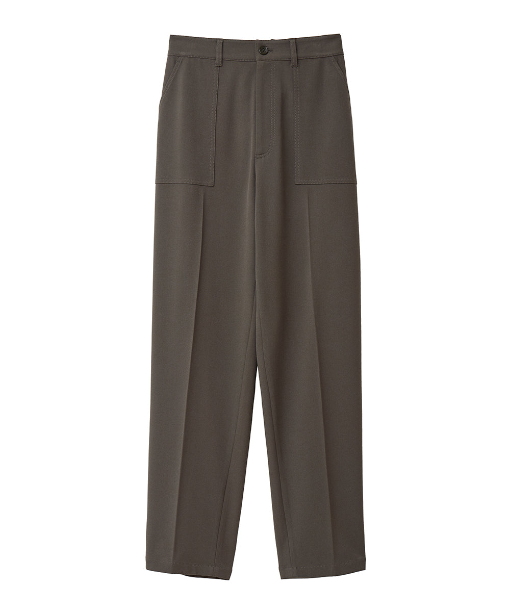 マノフ MANOF POCKET STITCH CENTER PRESS PANTS （KHAKI） KHAKI