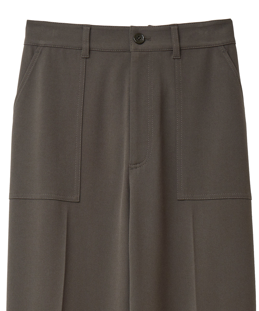 マノフ MANOF POCKET STITCH CENTER PRESS PANTS （KHAKI） KHAKI