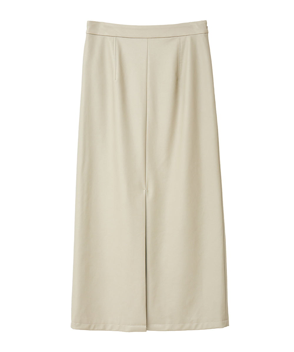 マノフ MANOF VEGAN LEATHER STRAIGHT SKIRT （IVORY） IVORY