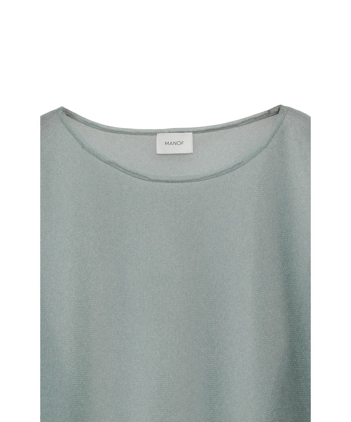 マノフ MANOF DOUBLE LAYERED KNIT （MINT） MINT