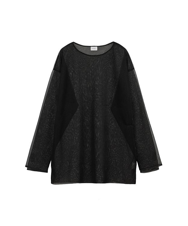 マノフ MANOF DOUBLE LAYERED KNIT （BLACK） BLACK