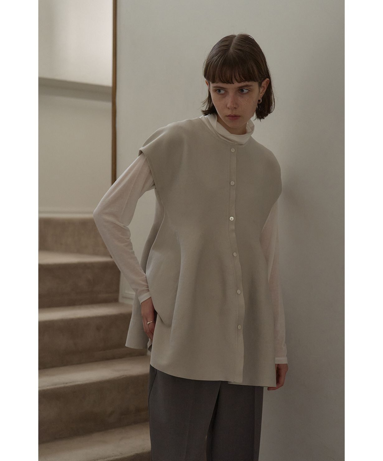 マノフ MANOF VOLUME KNIT TOPS