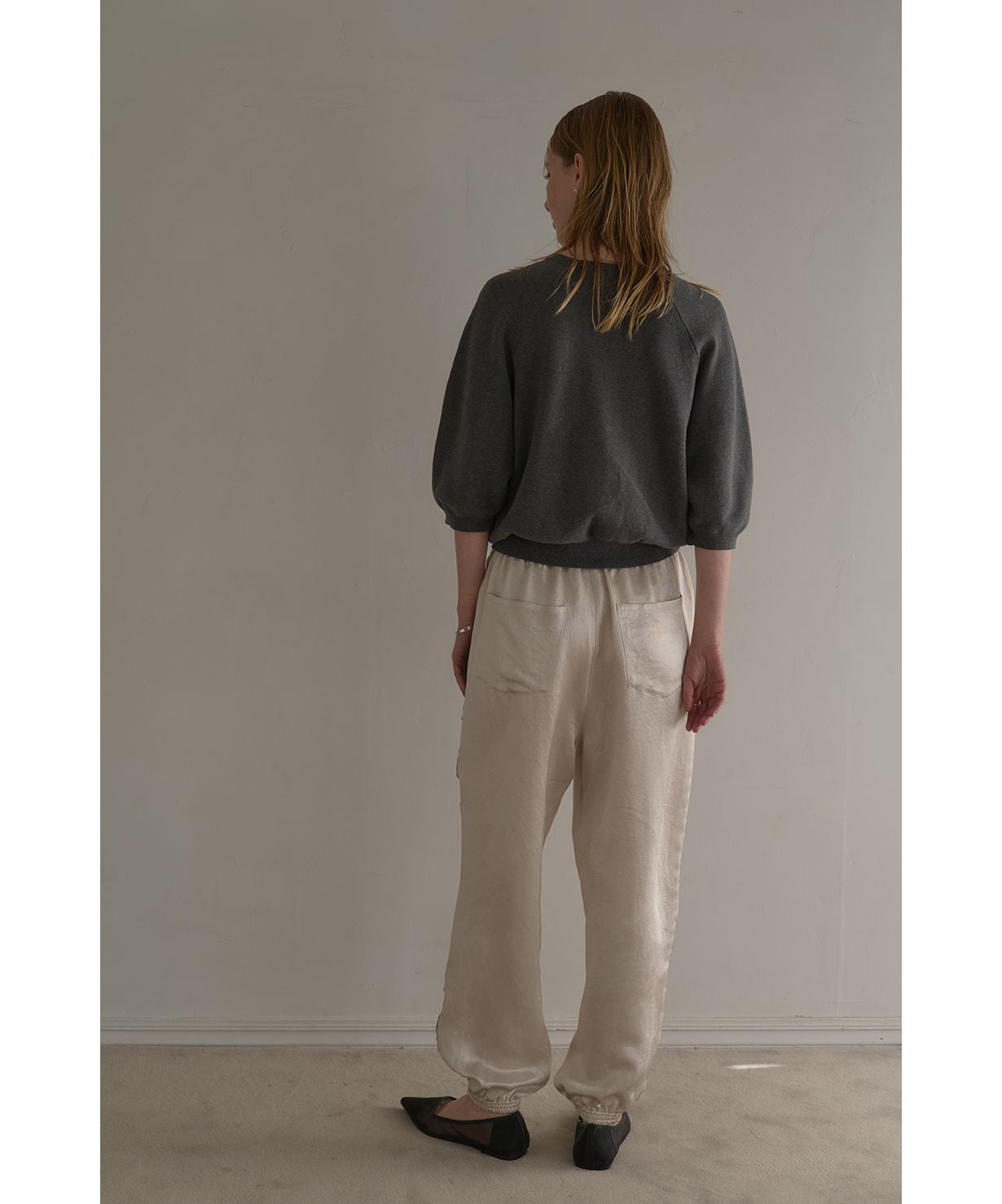 マノフ MANOF SIDE LINE SPORTS SATIN PANTS （NAVY） NAVY