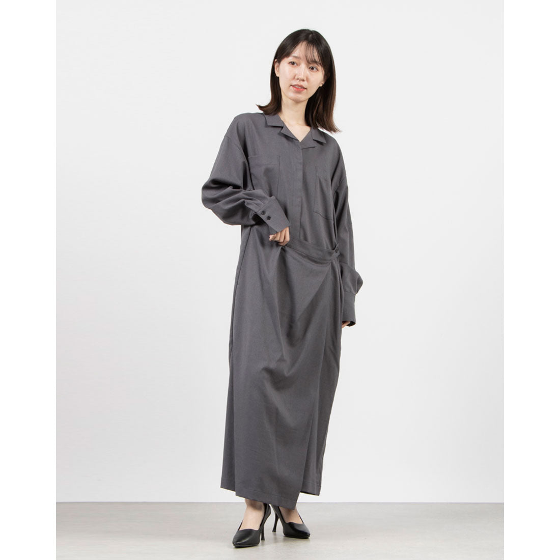 マノフ MANOF WRAP SHIRTS ONEPIECE