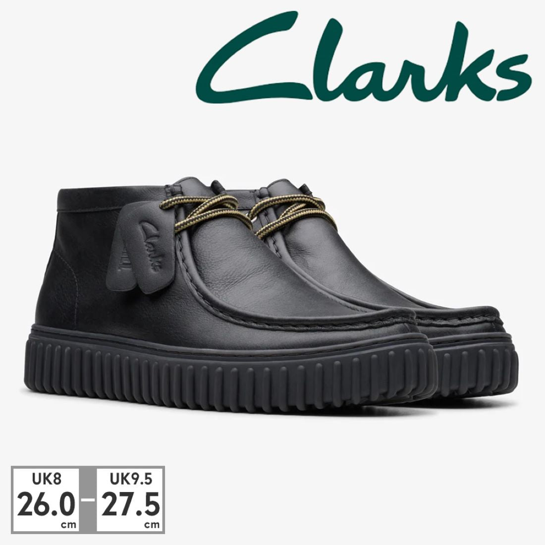 クラークス Clarks モカシン メンズ トーヒルハイ 26178264 クラークス Torhill Hi レザー 本革 （ブラック） ブラック