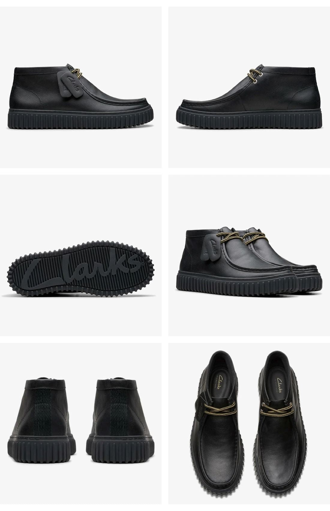 クラークス Clarks モカシン メンズ トーヒルハイ 26178264 クラークス Torhill Hi レザー 本革 （ブラック） ブラック