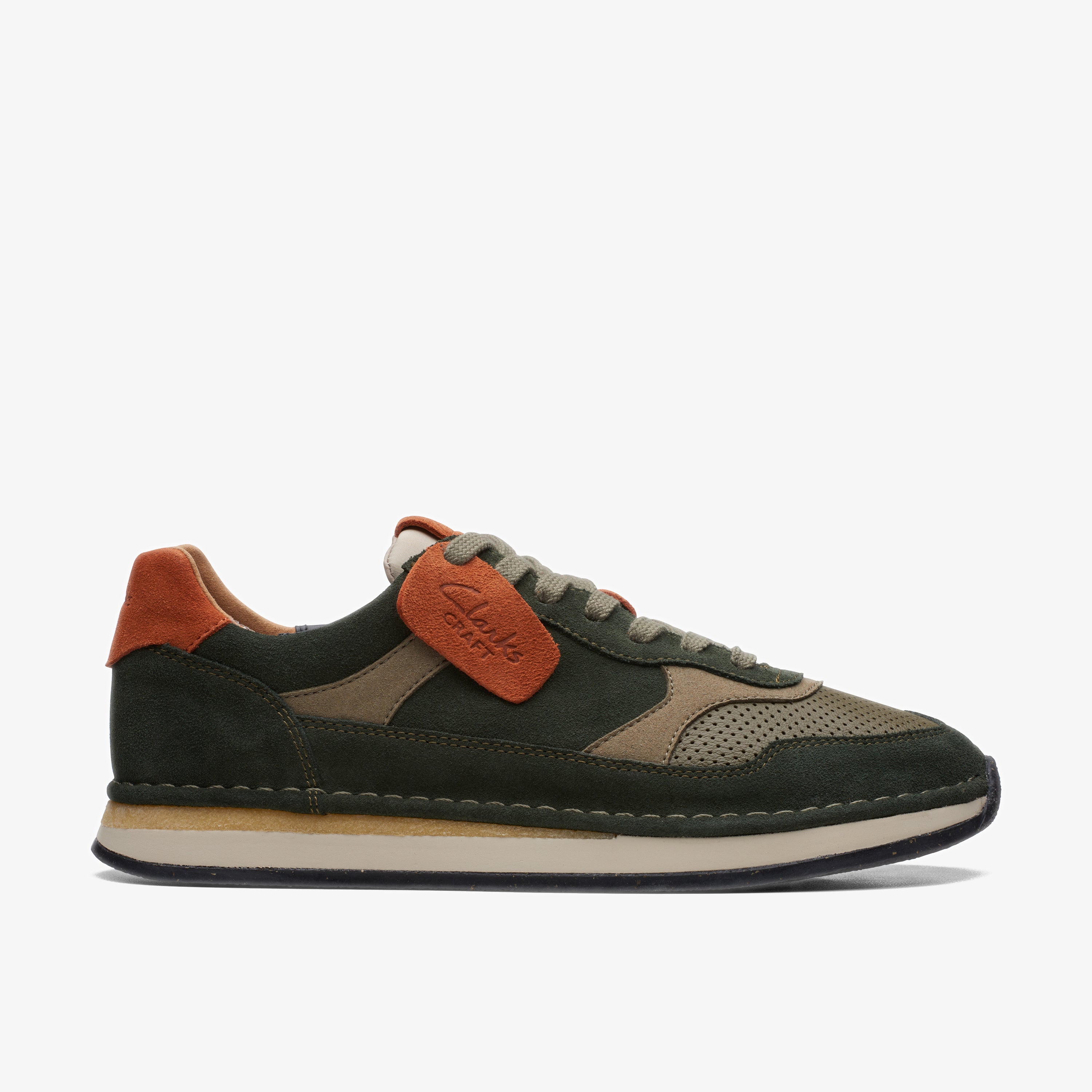 クラークス Clarks CraftRun Tor / クラフトラントー,オリーブコンビ