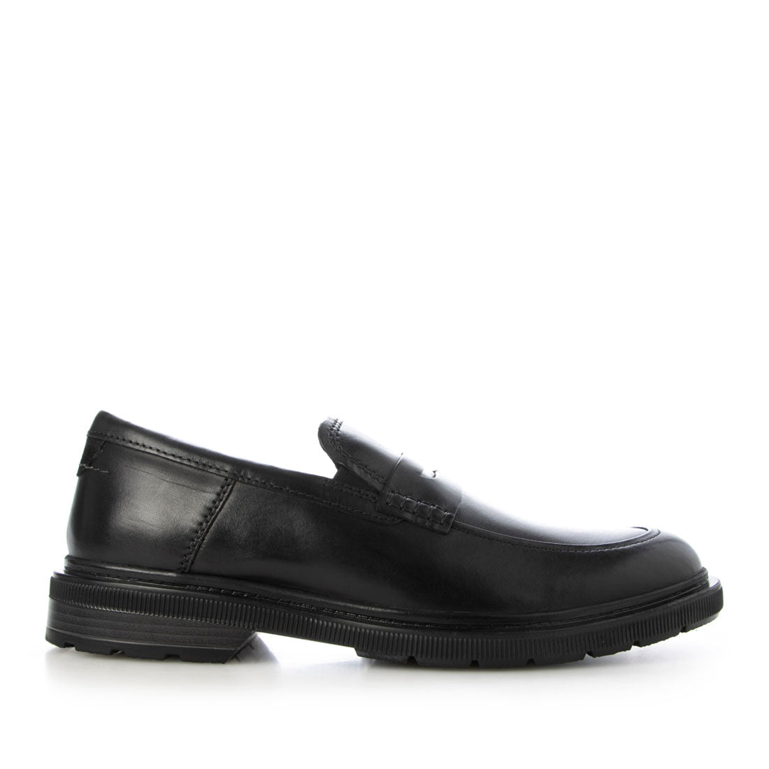 クラークス Clarks Burchill Penny / バーチルペニー （ブラックレザー） ブラックレザー