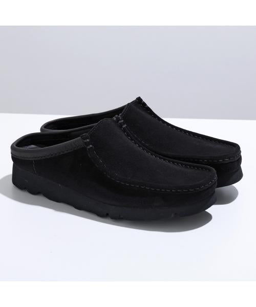 クラークス Clarks Clarks スリッポン 26180443 WALLABEE SLIP ワラビースリップ （BLACK-SUEDE/ブラック） BLACK-SUEDE/ブラック