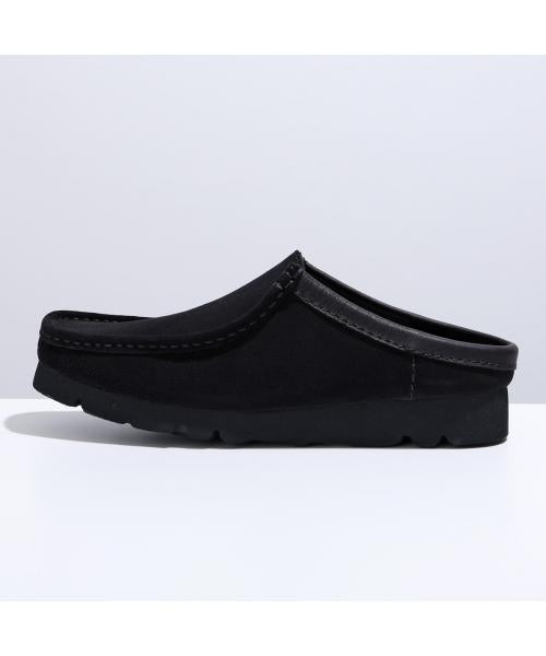 クラークス Clarks Clarks スリッポン 26180443 WALLABEE SLIP ワラビースリップ （BLACK-SUEDE/ブラック） BLACK-SUEDE/ブラック