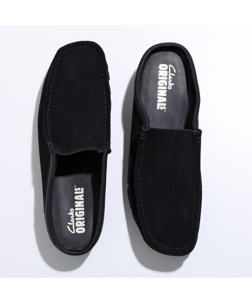 クラークス Clarks Clarks スリッポン 26180443 WALLABEE SLIP ワラビースリップ （BLACK-SUEDE/ブラック） BLACK-SUEDE/ブラック