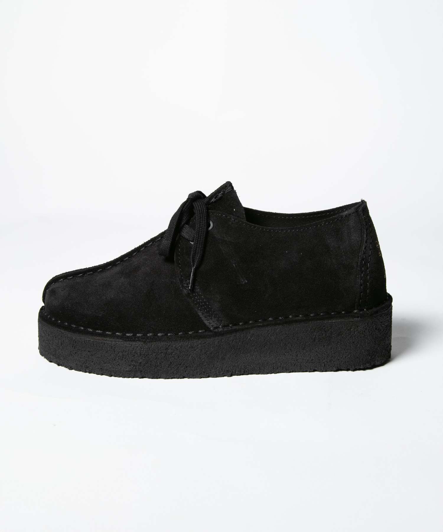Clarks Clarks 26174019 Boots Trek Wedge. Women's Trek Wedge Thick Sole Lace-Up Round Suede