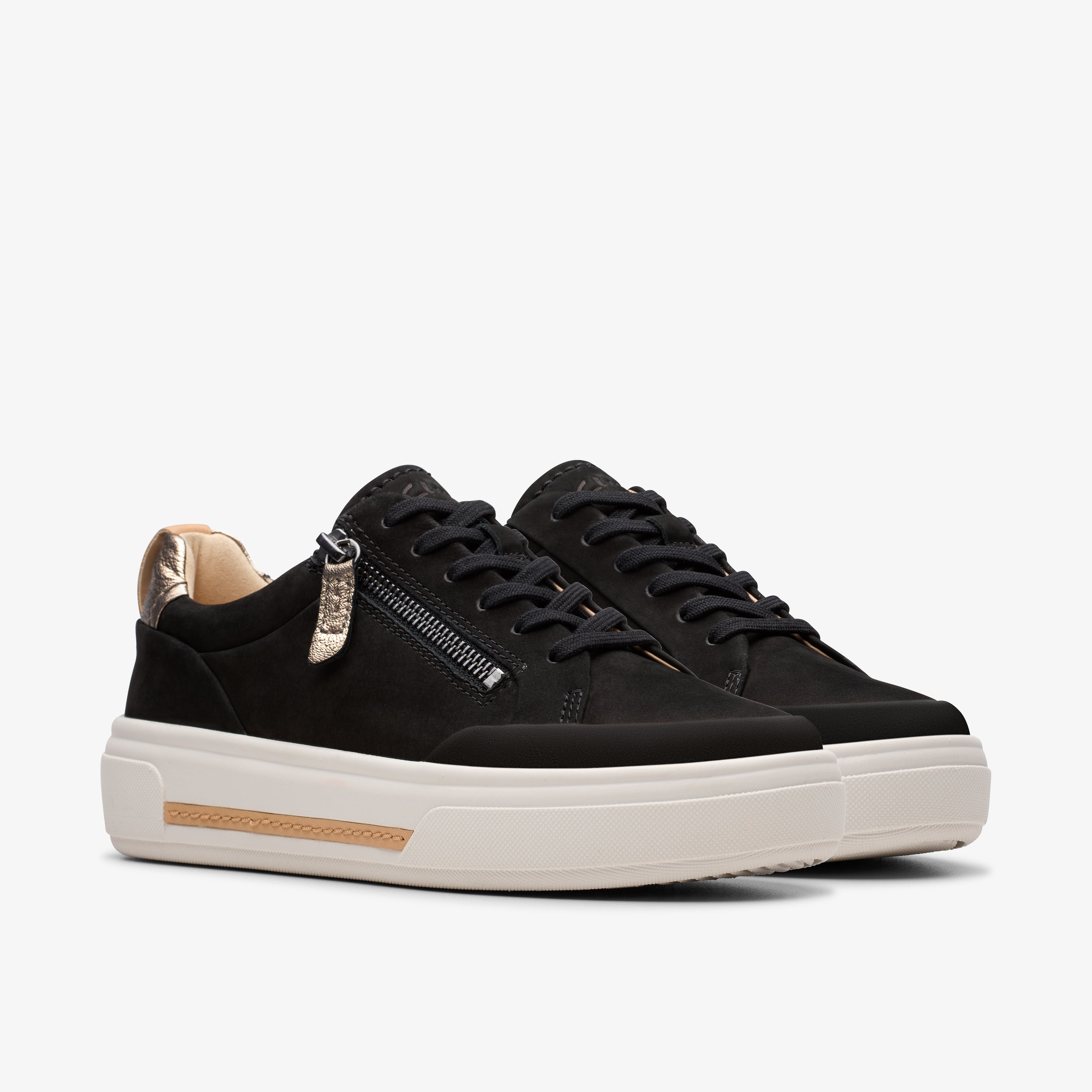 クラークス Clarks Hollyhock Zip / ホリーホックジップ （ブラックヌバック） ブラックヌバック