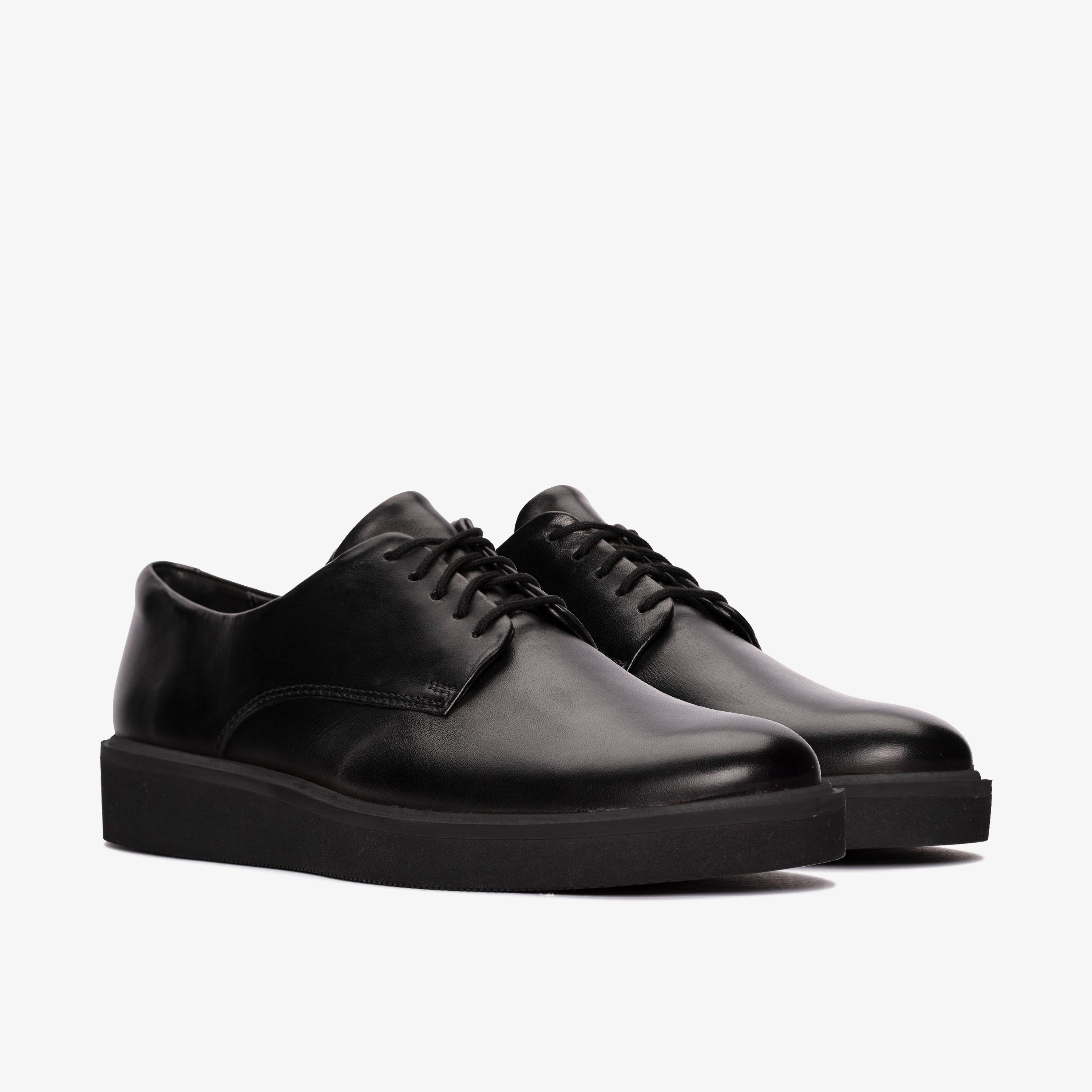 クラークス Clarks Glickly Derby2 / グリックリーダービー2 （ブラックレザー） ブラックレザー