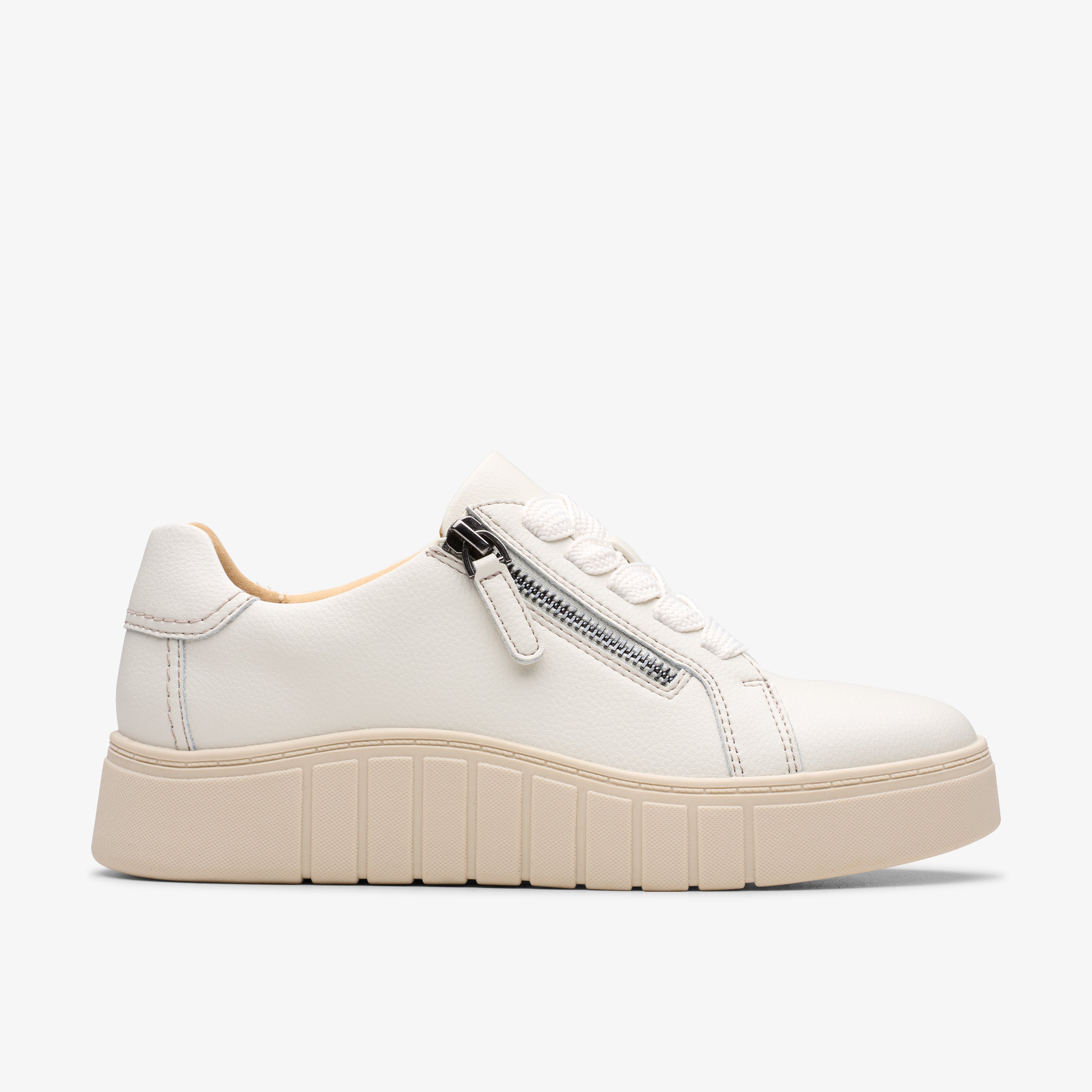 クラークス Clarks Mykah Joy / マイカジョイ （オフホワイトレザー） オフホワイトレザー