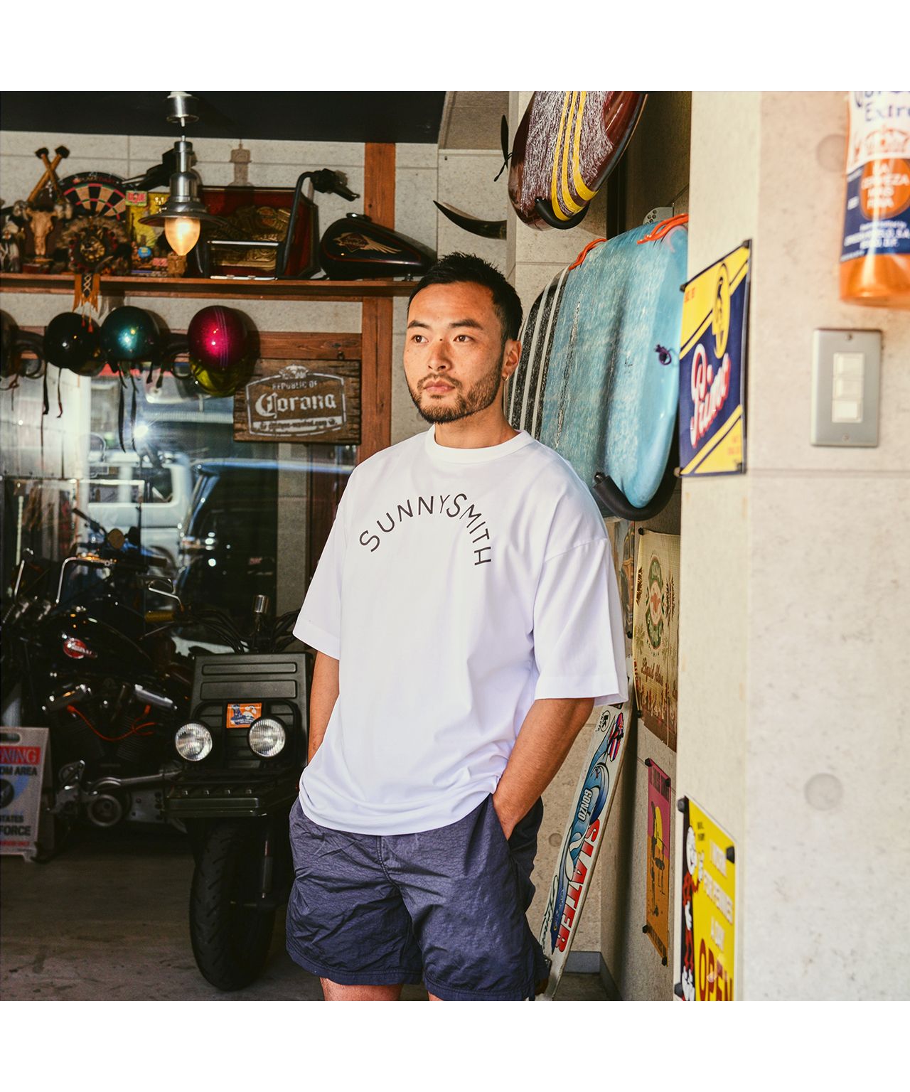薩尼史密斯 Sunny Smith 酷史密斯標準拱形標誌 SS T恤