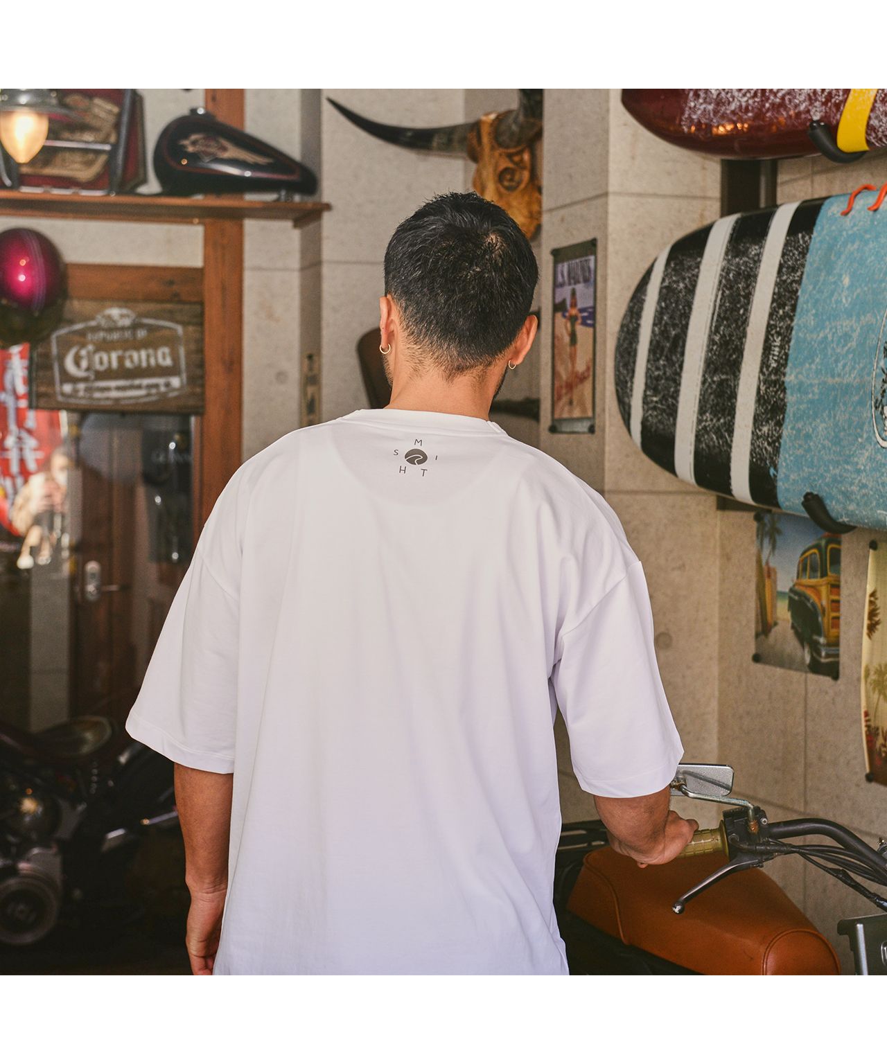 サニースミス Sunny Smith Cool Smith Wappen @Sleeve SS Tee
