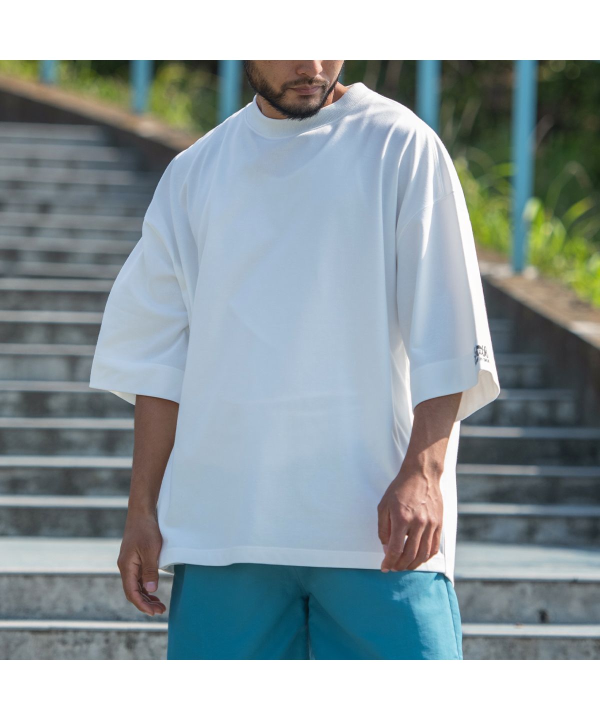 サニースミス Sunny Smith Heavy Smith Emb Logo SS Tee