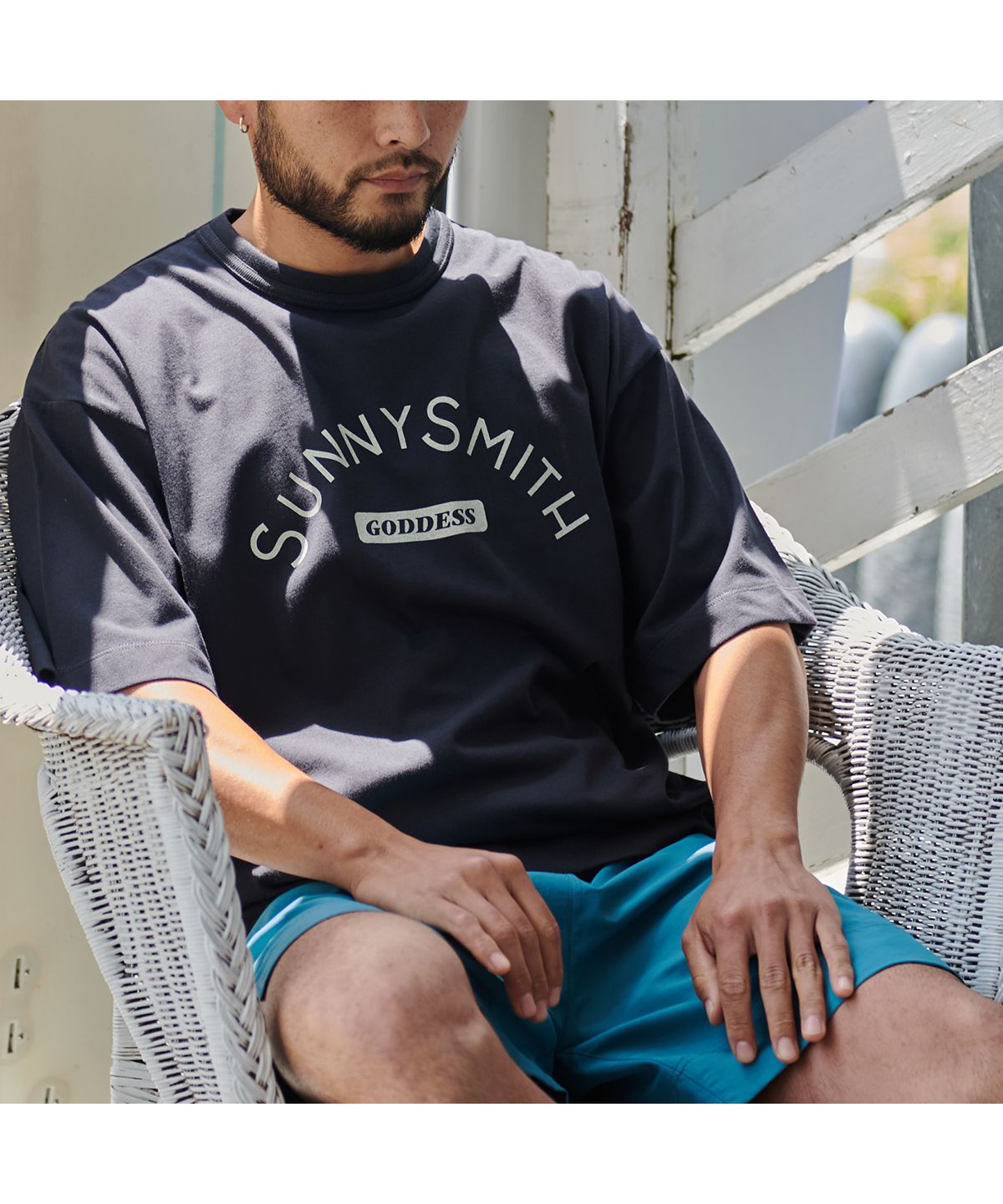 サニースミス Sunny Smith Cool Smith GDS Print SS Tee