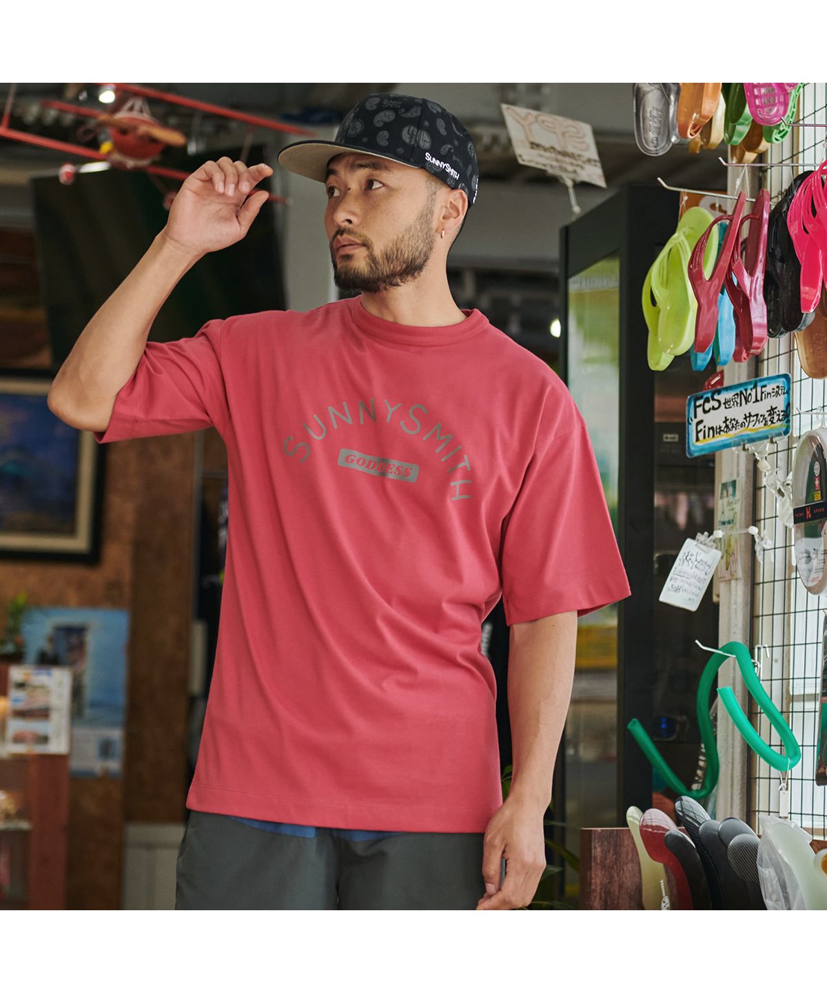 サニースミス Sunny Smith Cool Smith GDS Print SS Tee