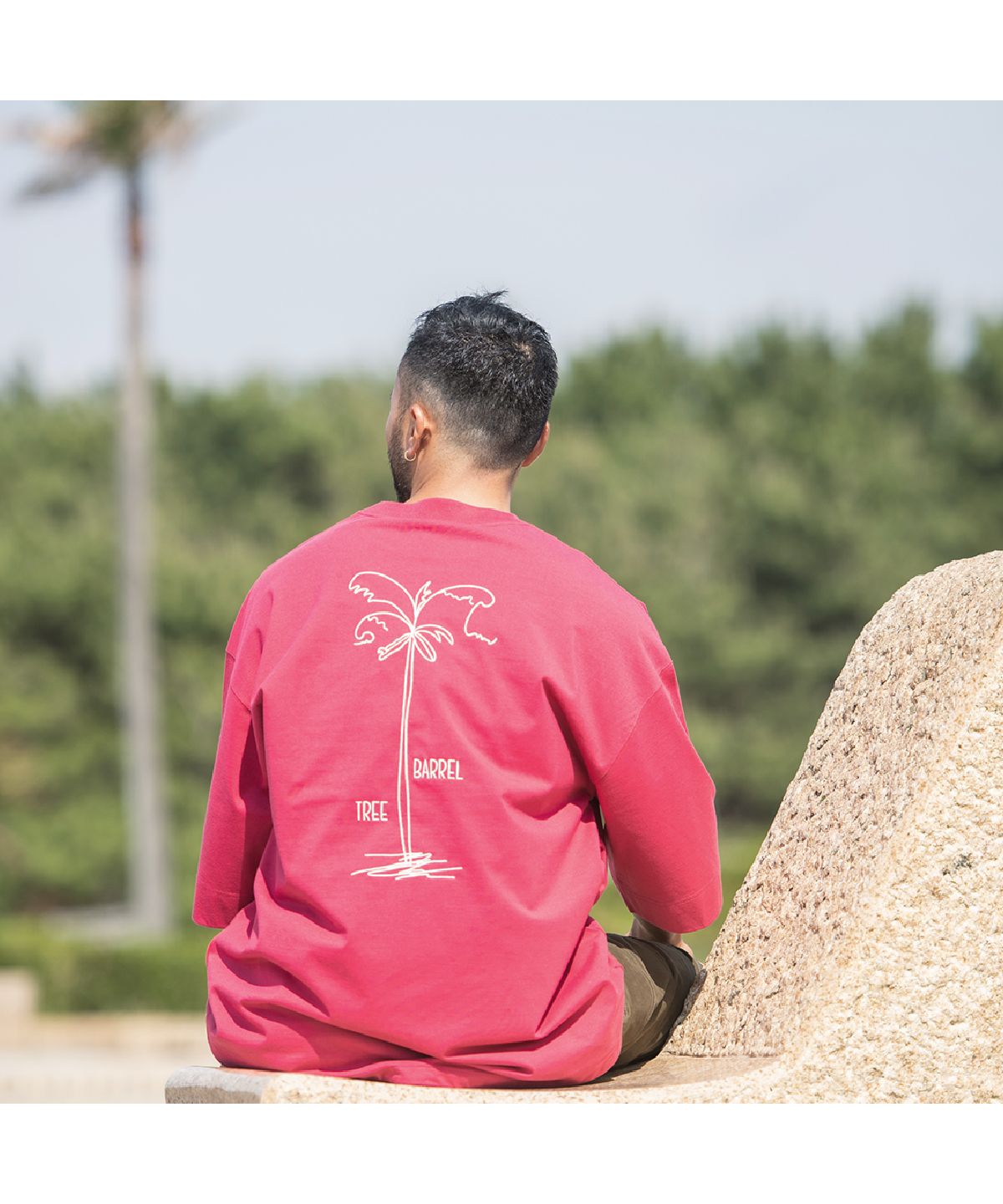 サニースミス Sunny Smith Heavy Smith Palms Emb SS Tee