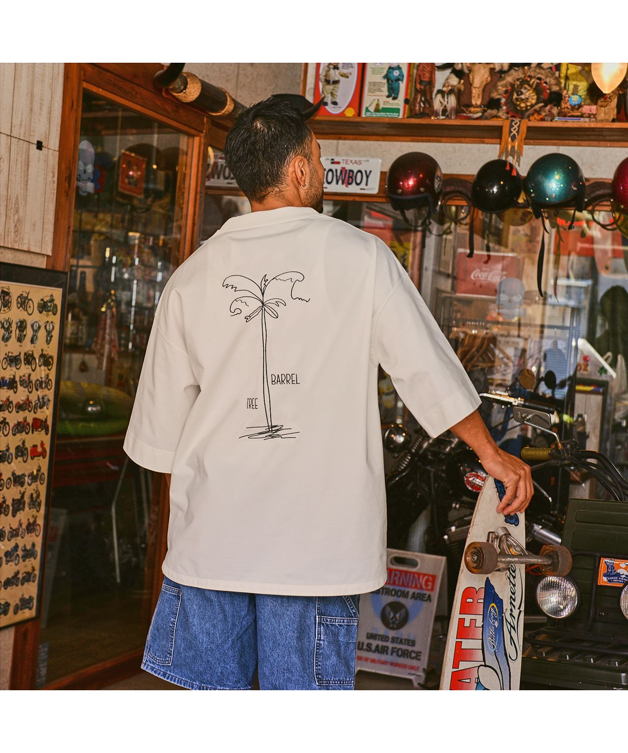 サニースミス Sunny Smith Heavy Smith Palms Emb SS Tee