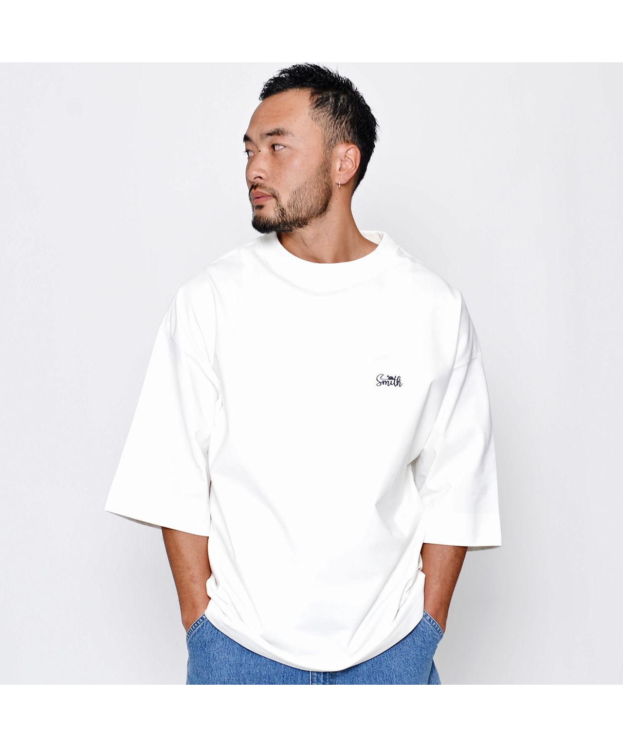 サニースミス Sunny Smith Heavy Smith Palms Emb SS Tee
