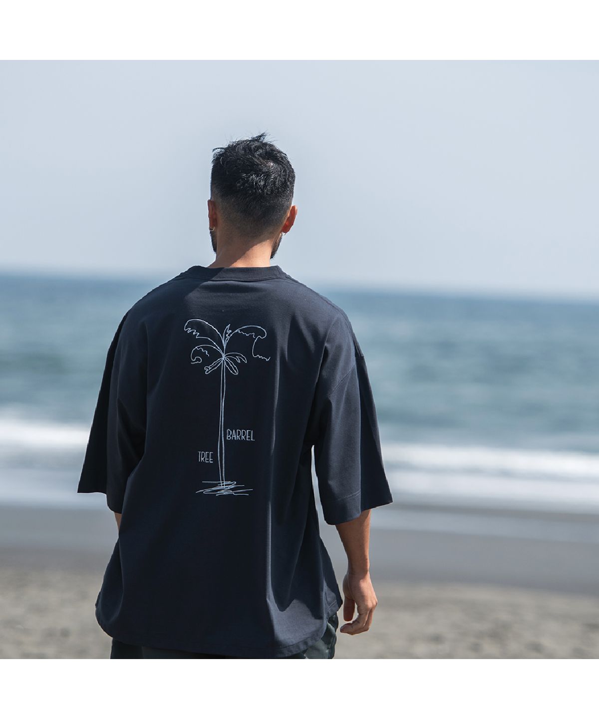 サニースミス Sunny Smith Heavy Smith Palms Emb SS Tee