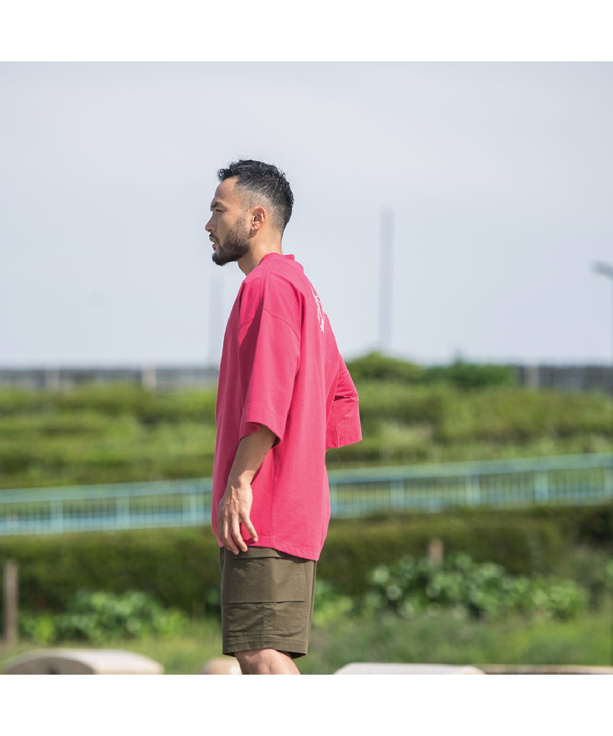 サニースミス Sunny Smith Heavy Smith Palms Emb SS Tee