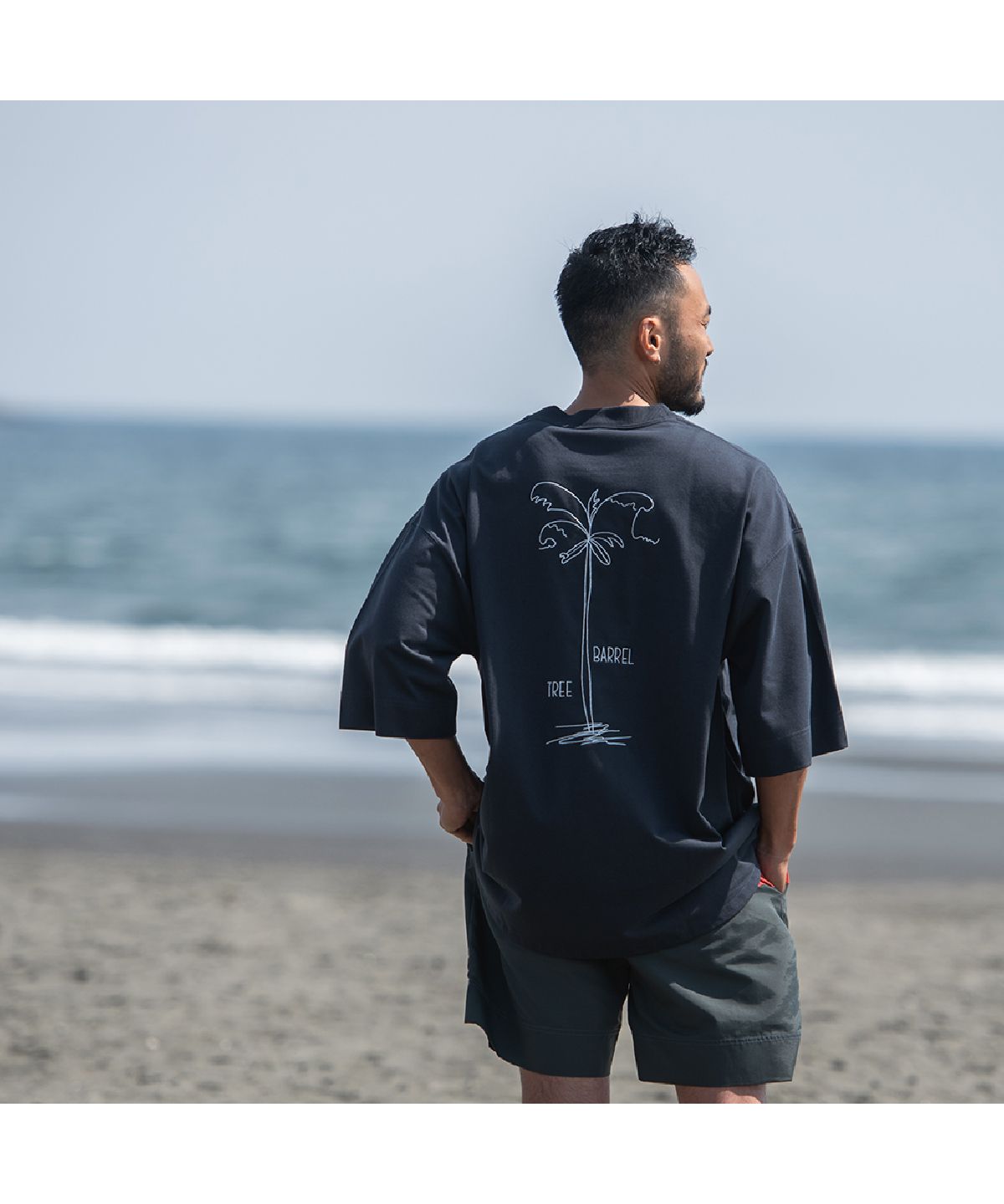サニースミス Sunny Smith Heavy Smith Palms Emb SS Tee