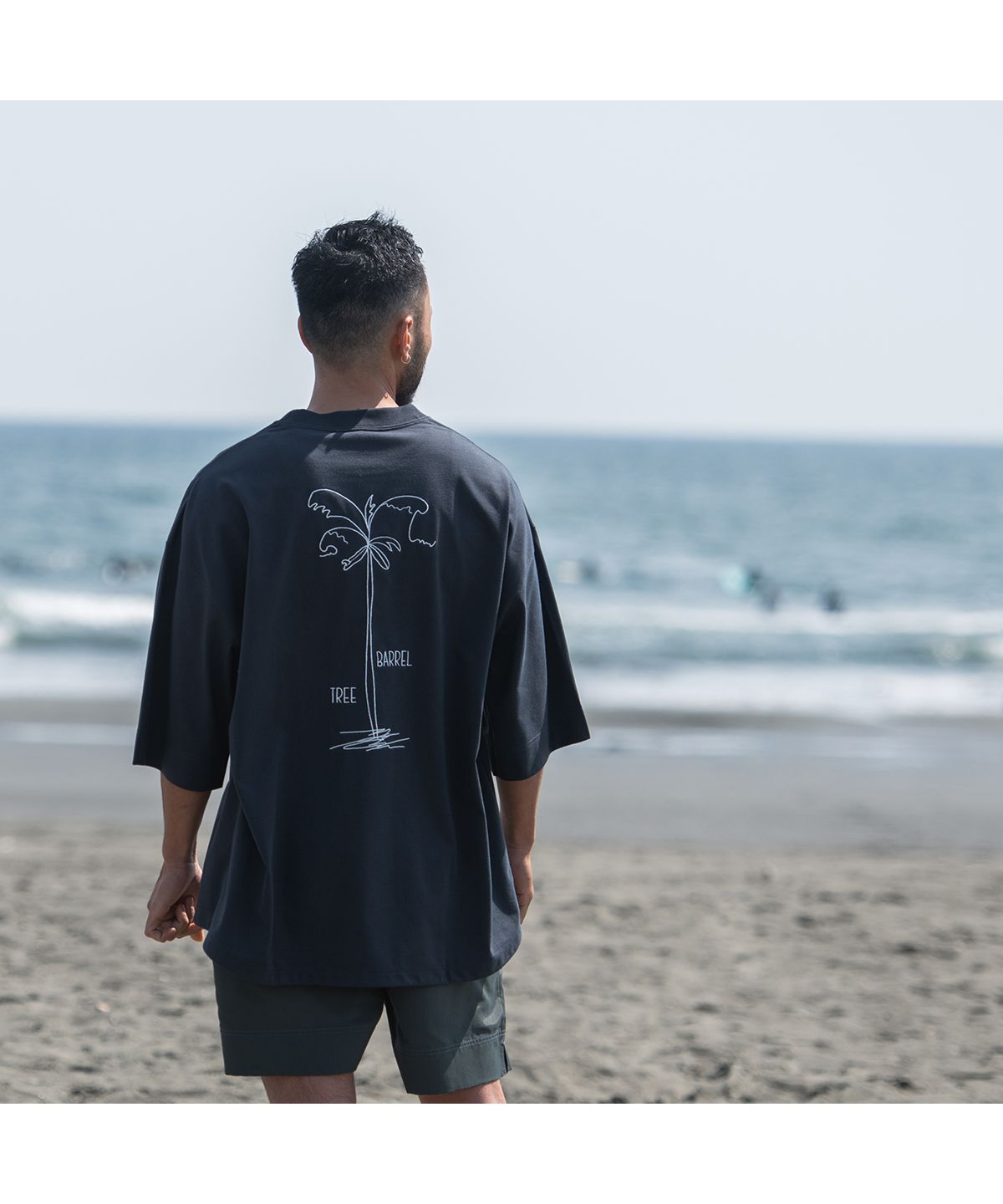 サニースミス Sunny Smith Heavy Smith Palms Emb SS Tee