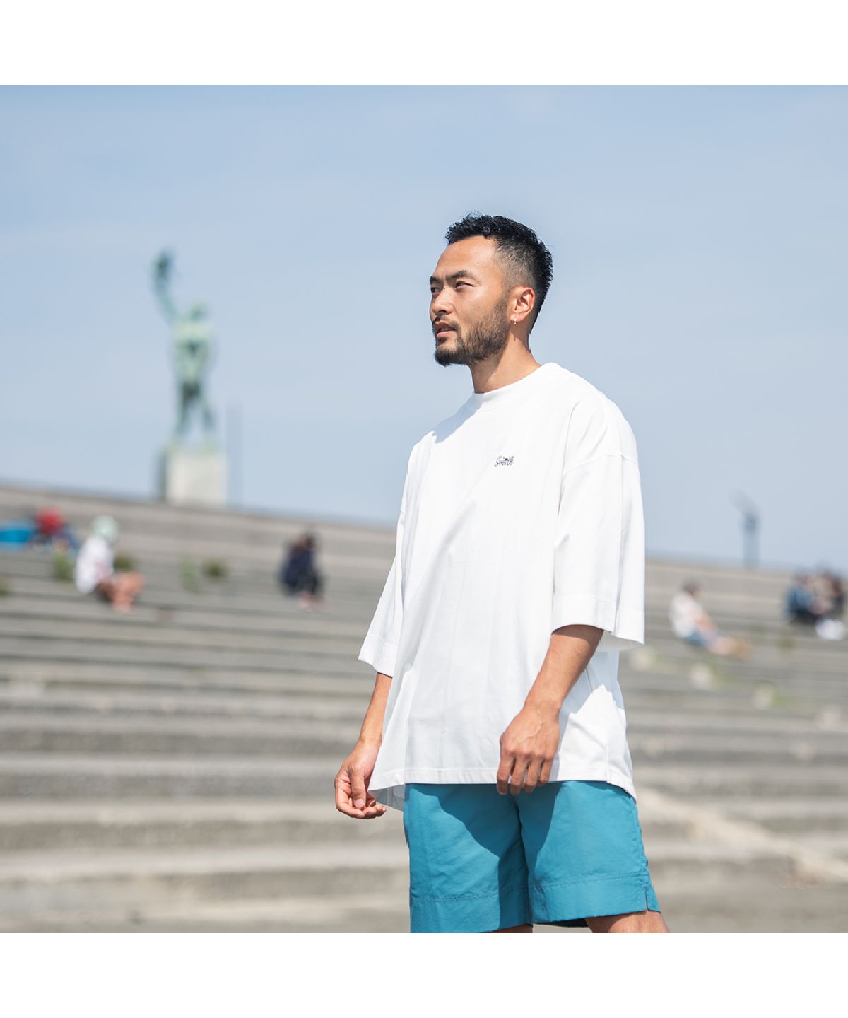 サニースミス Sunny Smith Heavy Smith Palms Emb SS Tee