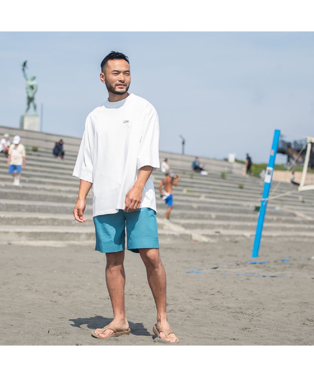 サニースミス Sunny Smith Heavy Smith Palms Emb SS Tee
