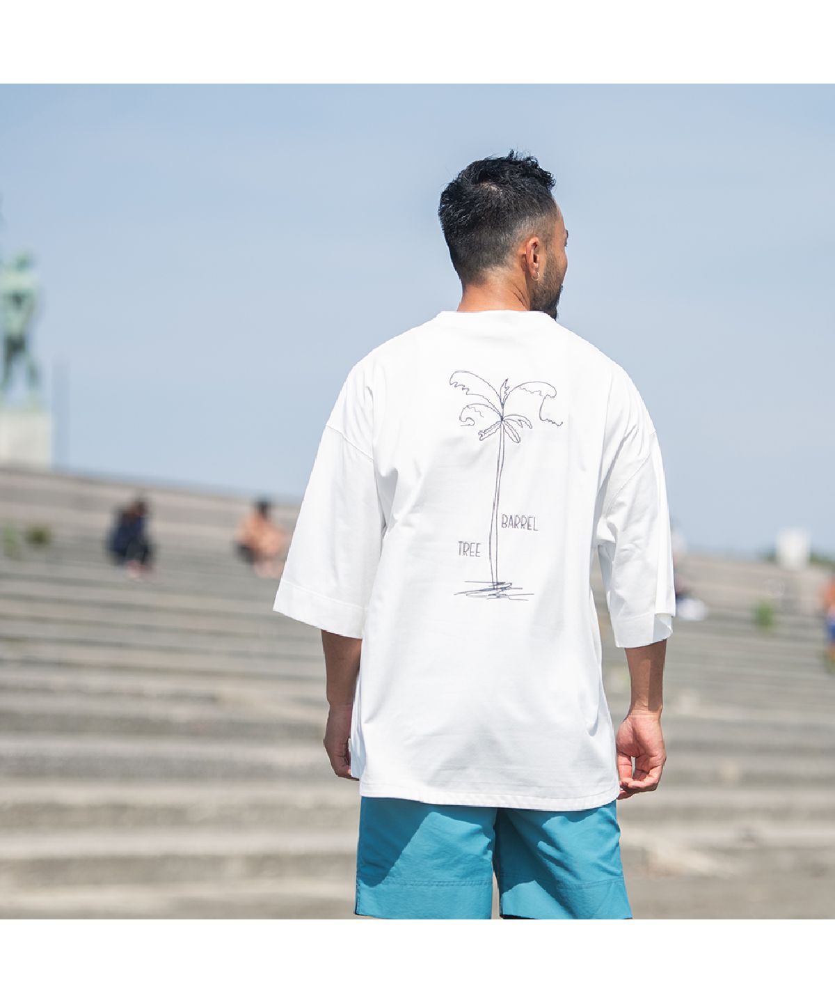 サニースミス Sunny Smith Heavy Smith Palms Emb SS Tee