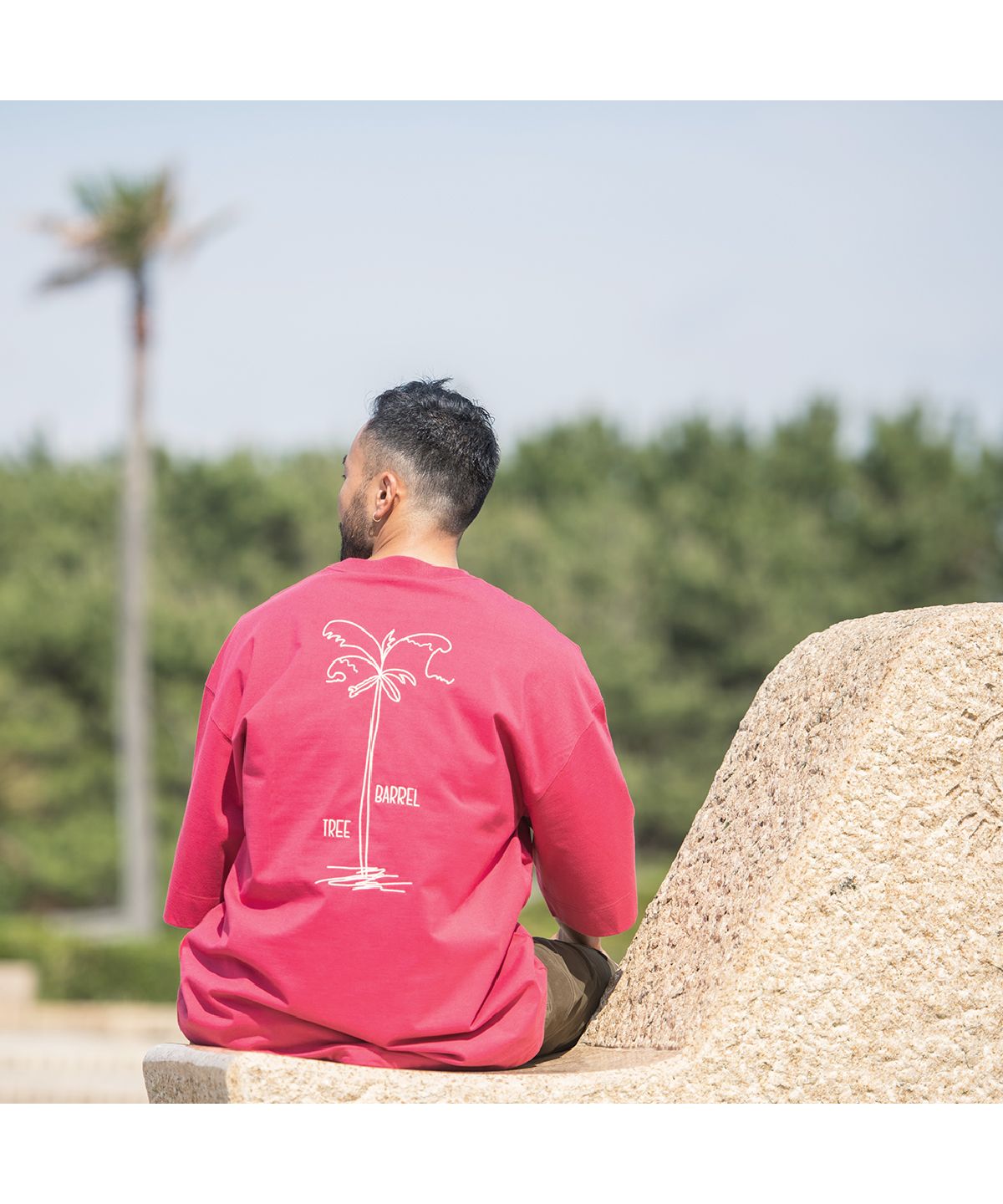 サニースミス Sunny Smith Heavy Smith Palms Emb SS Tee