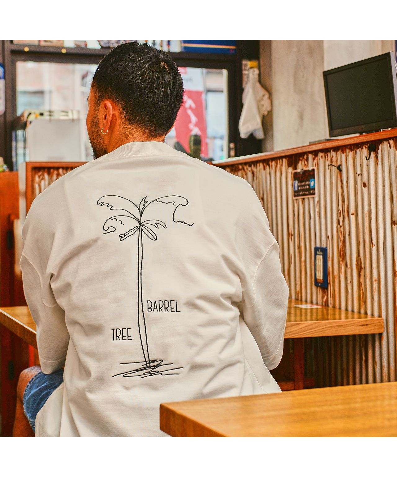 サニースミス Sunny Smith Heavy Smith Palms Emb SS Tee （OWT） OWT