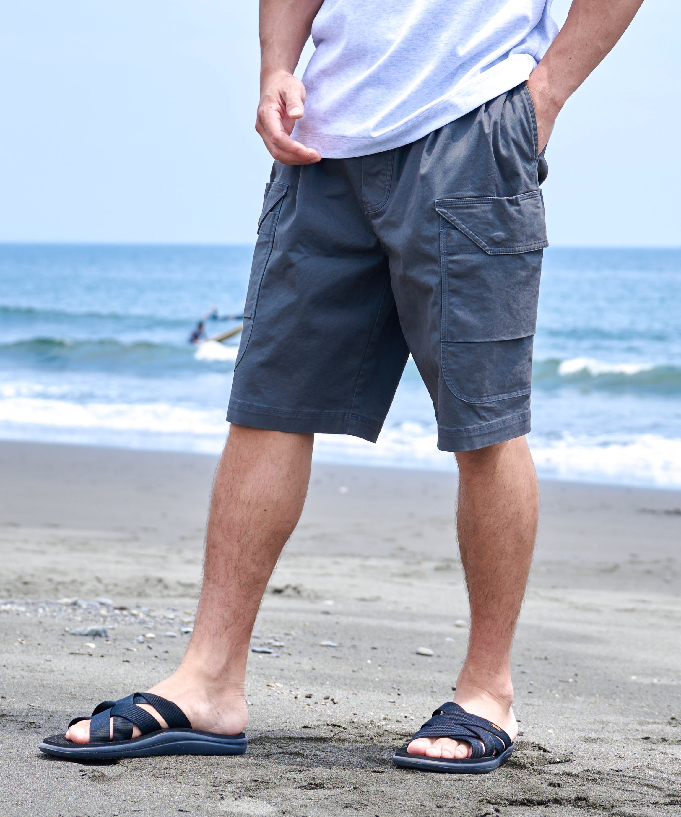 サニースミス Sunny Smith Working Smith Grosgran Twill Half PT （チャコール） チャコール
