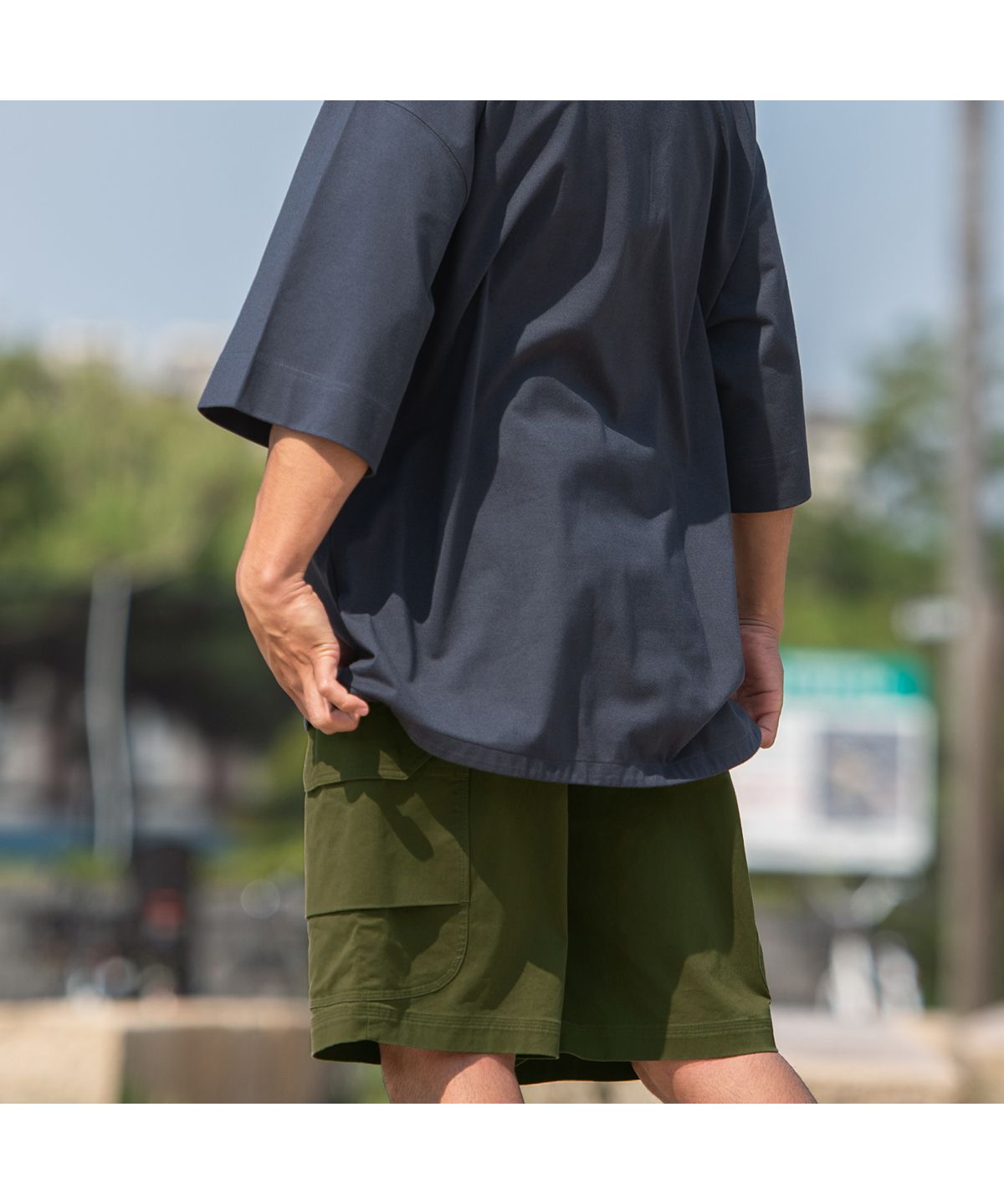 サニースミス Sunny Smith Working Smith Grosgran Twill Half PT （チャコール） チャコール