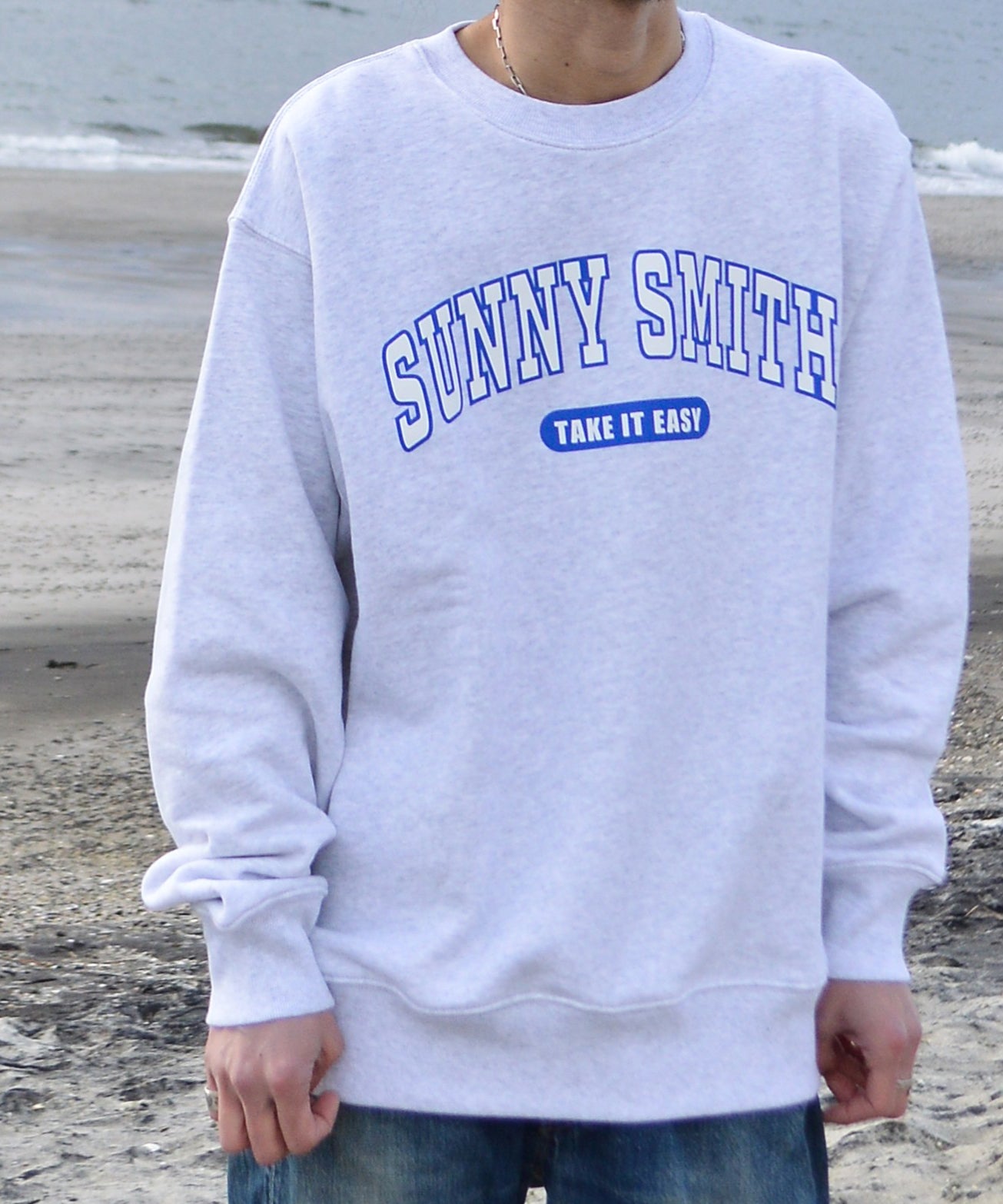 サニースミス Sunny Smith 12.7盎司 重磅大學風拱形標誌毛圈運動衫