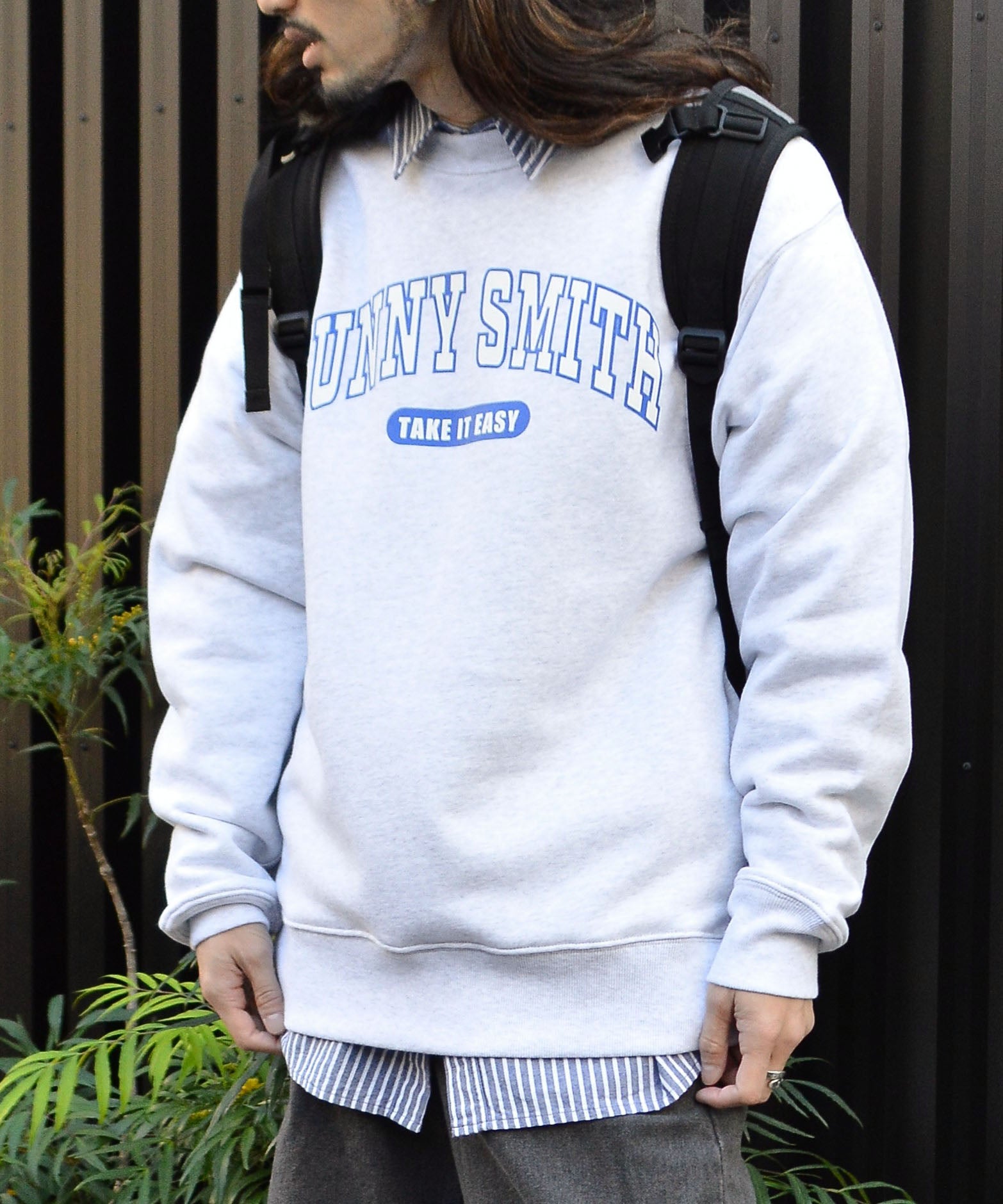 サニースミス Sunny Smith 12.7盎司 重磅大學風拱形標誌毛圈運動衫