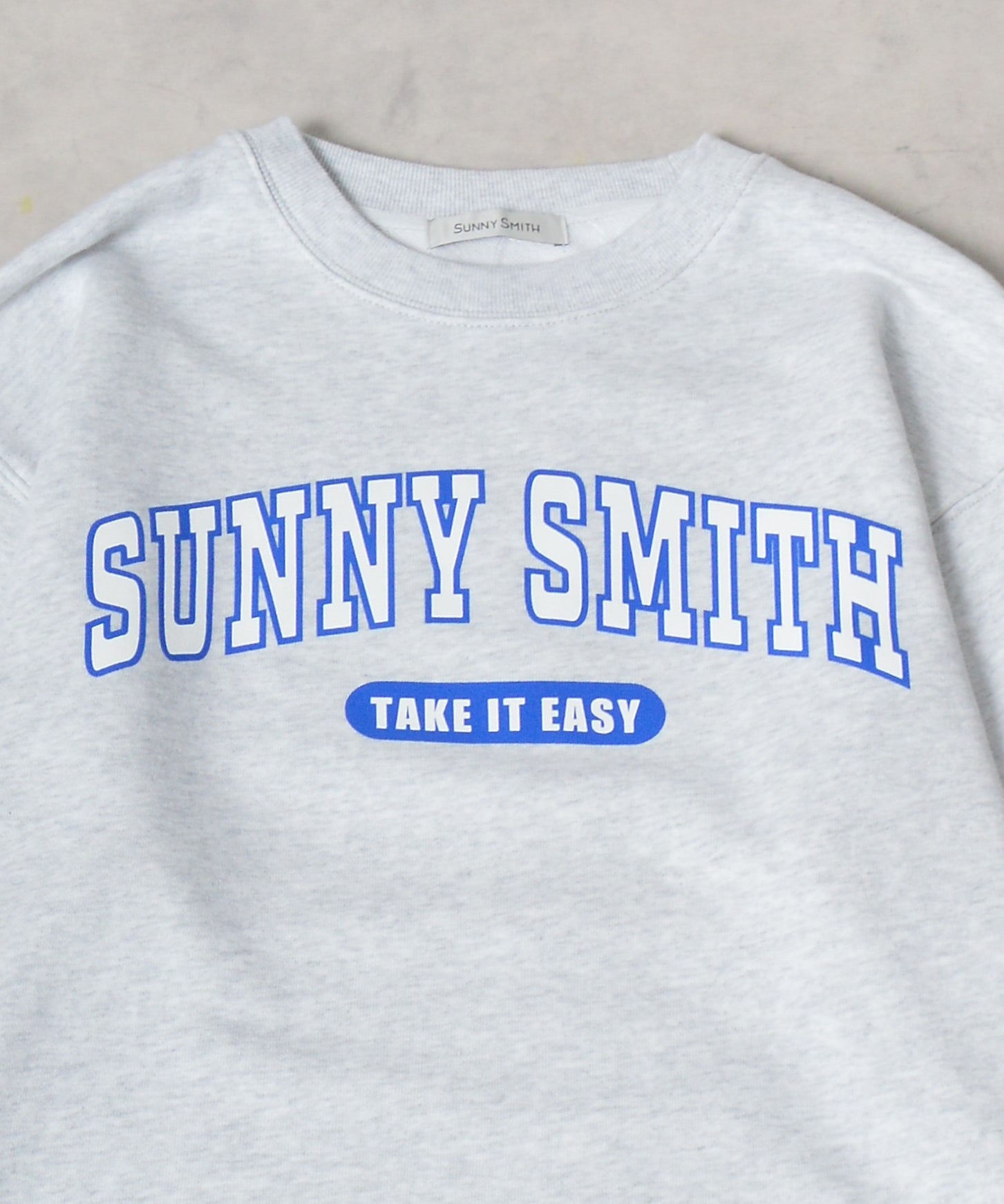 サニースミス Sunny Smith 12.7盎司 重磅大學風拱形標誌毛圈運動衫