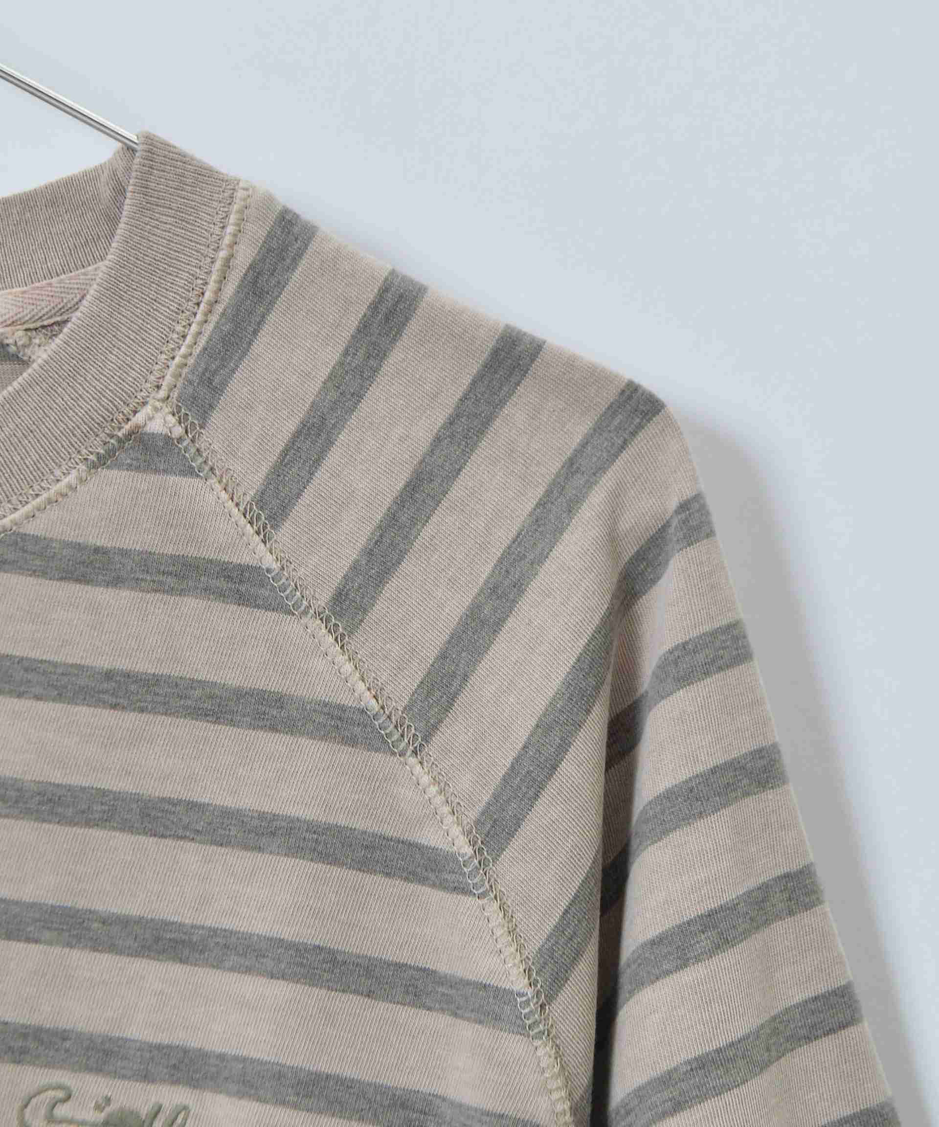 Sunny Smith Border Overdyed Raglan Logo Embroidered T-Shirt