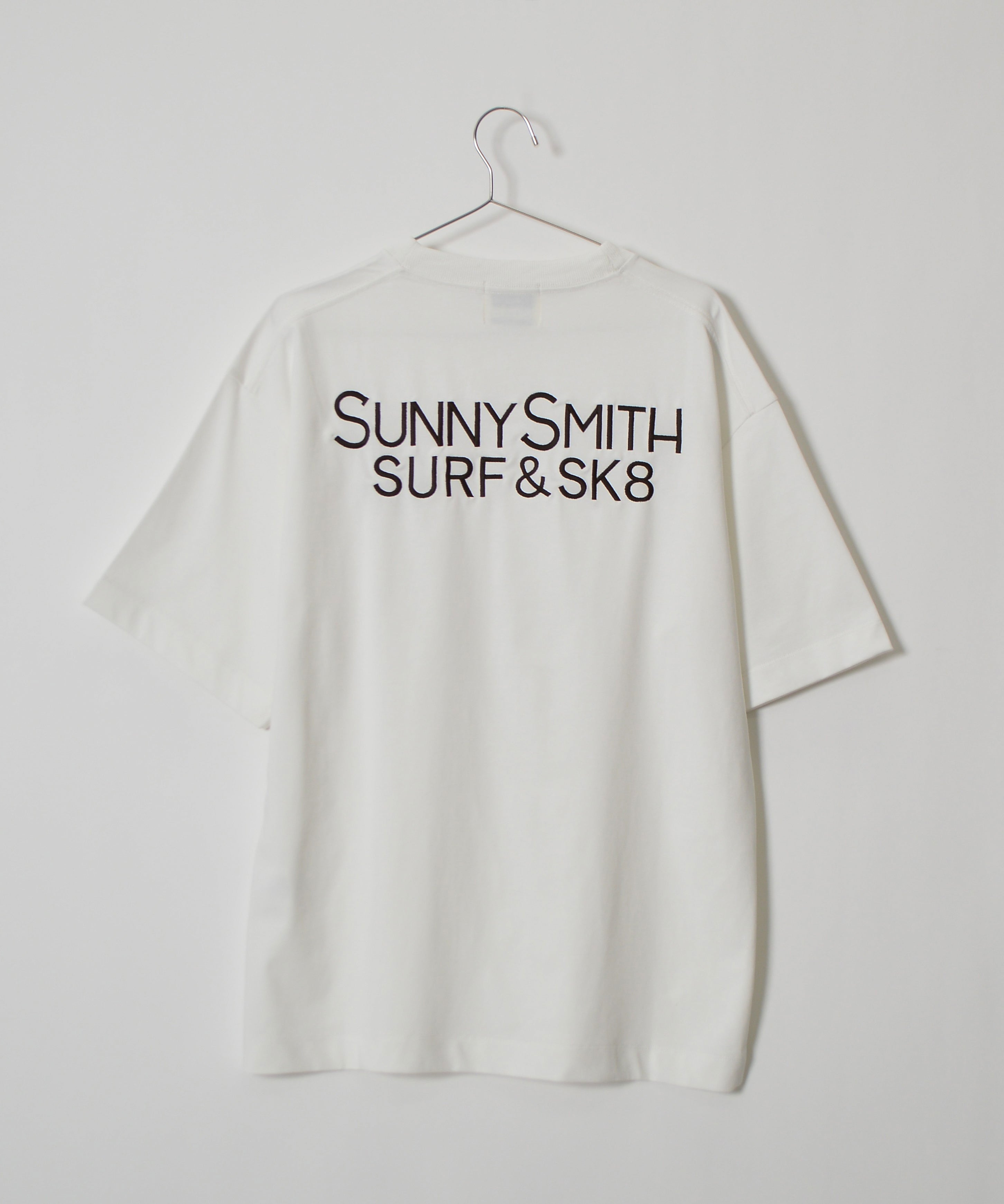 サニースミス Sunny Smith ヤシの木イラストロゴ両面刺繍Tシャツ （ホワイト） ホワイト