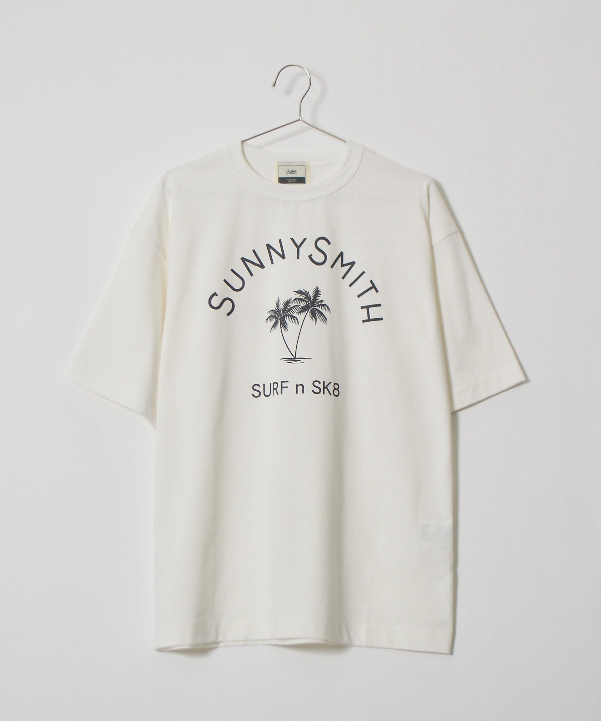 サニースミス Sunny Smith ヤシの木アーチロゴプリントTシャツ （ホワイト） ホワイト