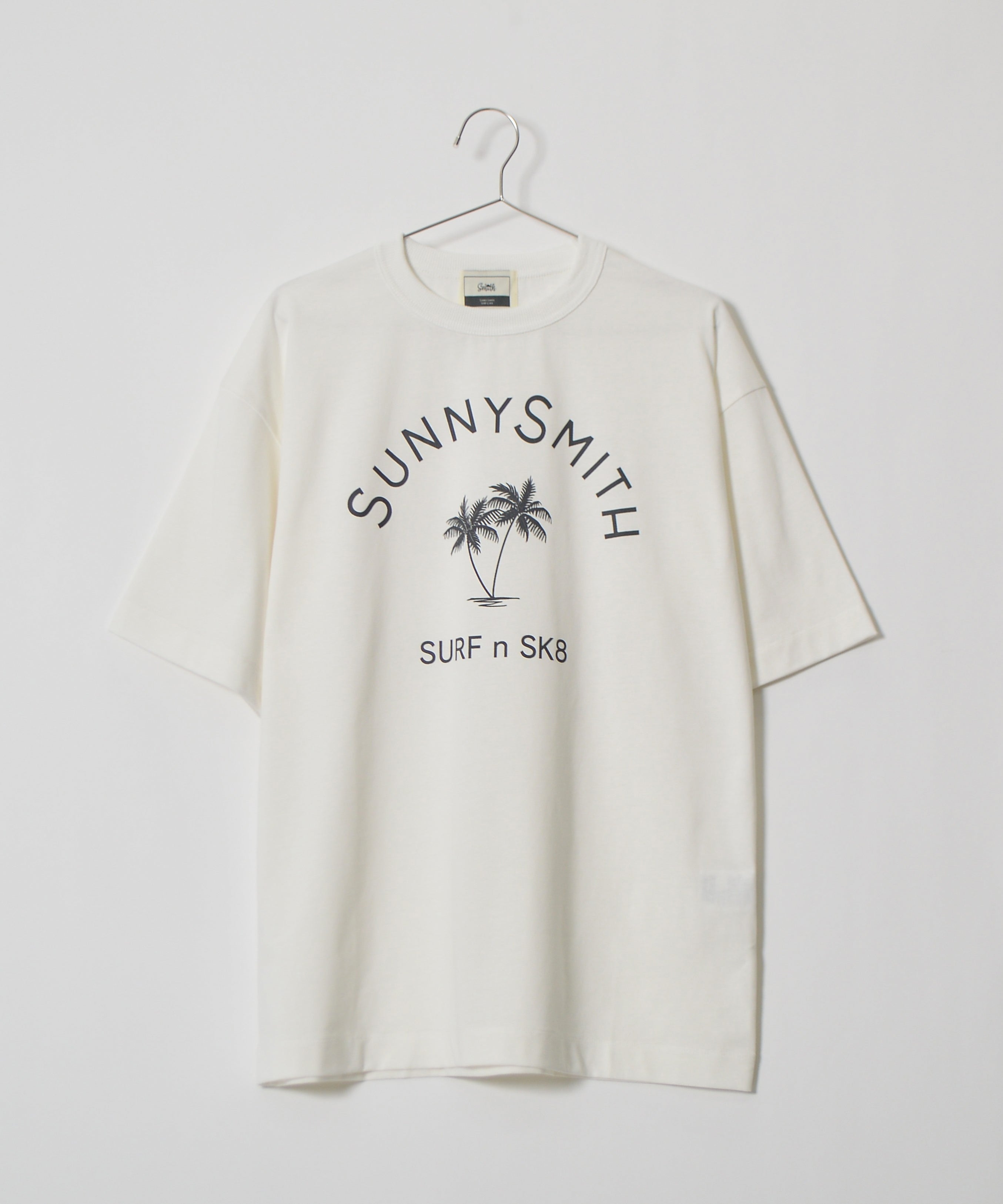 サニースミス Sunny Smith ヤシの木アーチロゴプリントTシャツ （ホワイト） ホワイト
