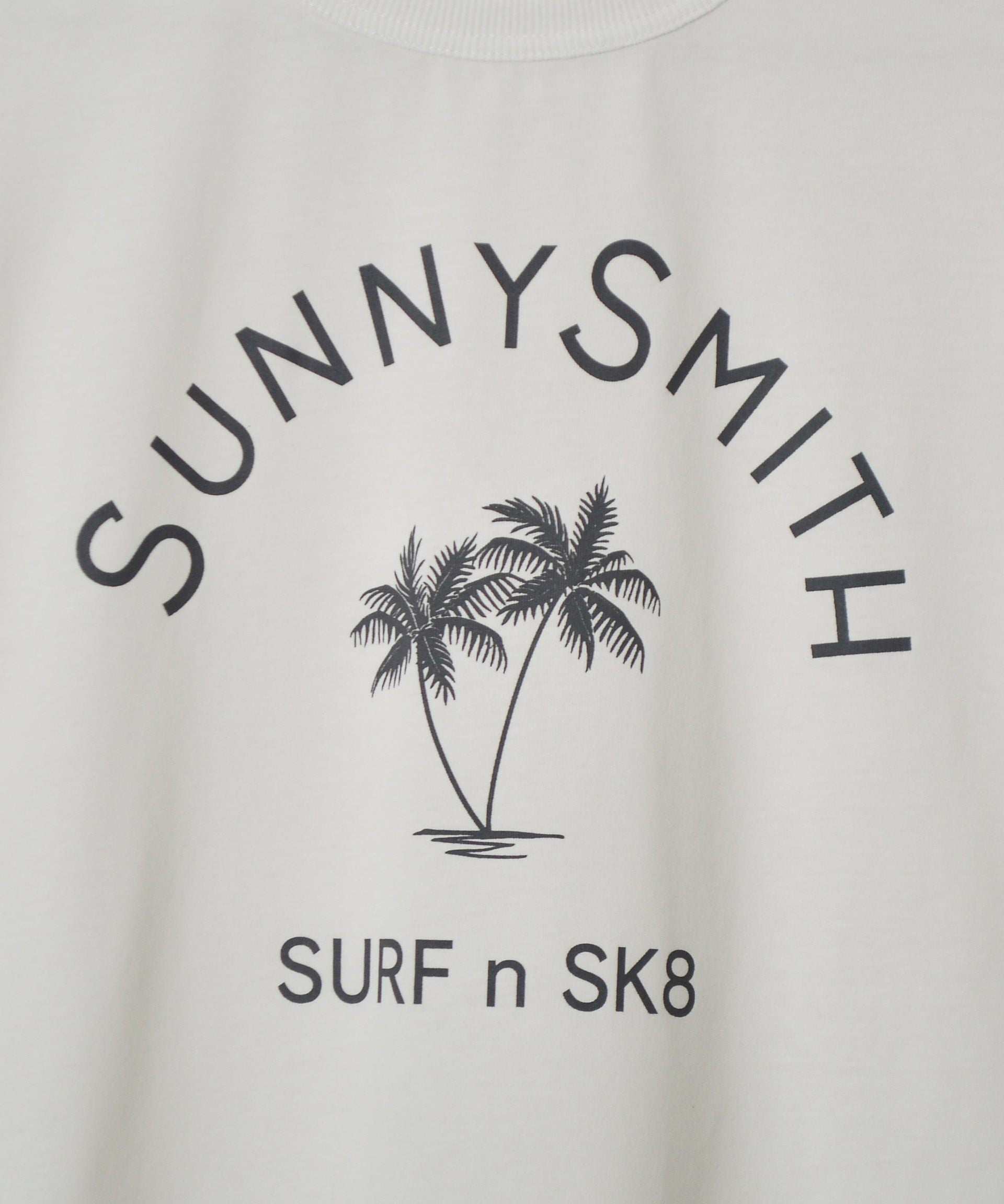 サニースミス Sunny Smith ヤシの木アーチロゴプリントTシャツ （ホワイト） ホワイト