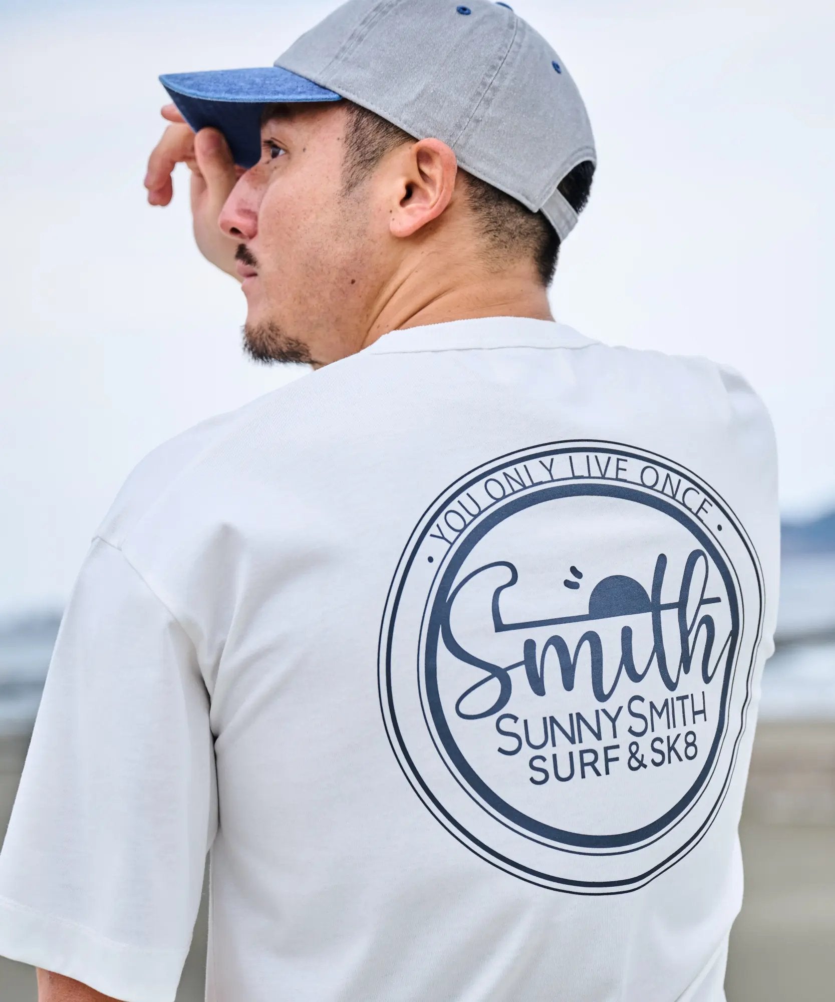 サニースミス Sunny Smith バックサークルロゴプリントTシャツ （ホワイト） ホワイト