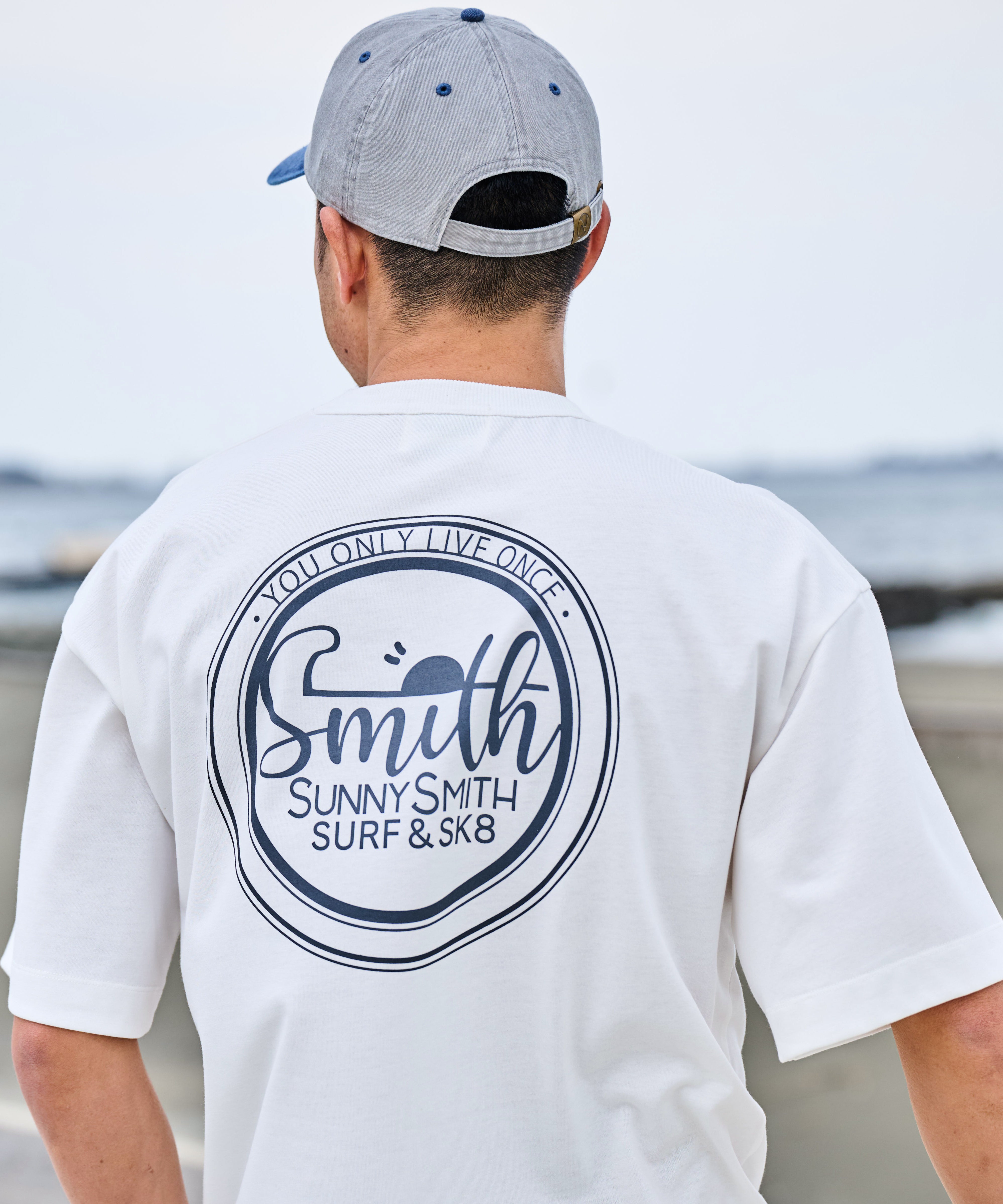サニースミス Sunny Smith バックサークルロゴプリントTシャツ （ホワイト） ホワイト
