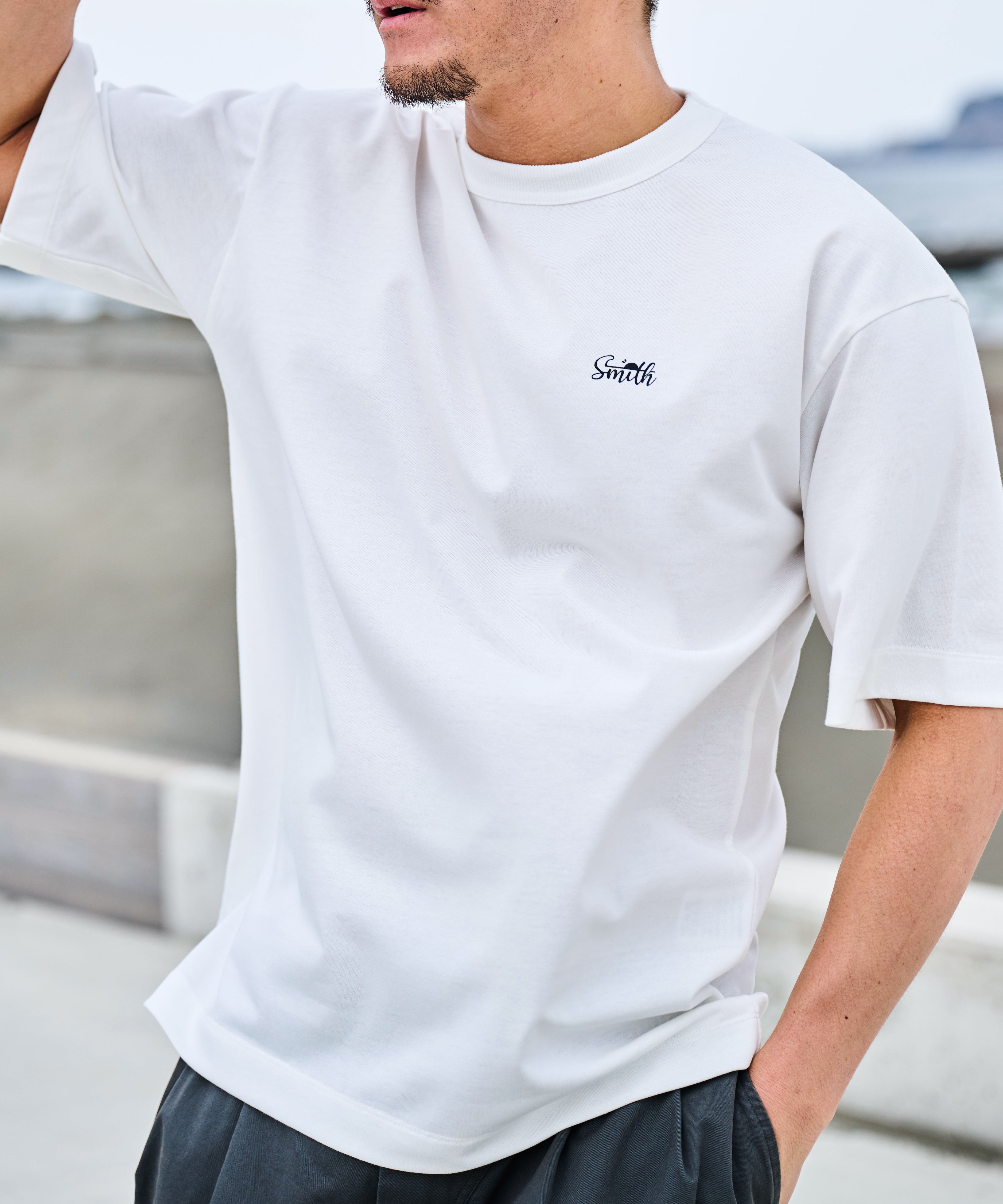 サニースミス Sunny Smith バックサークルロゴプリントTシャツ （ホワイト） ホワイト