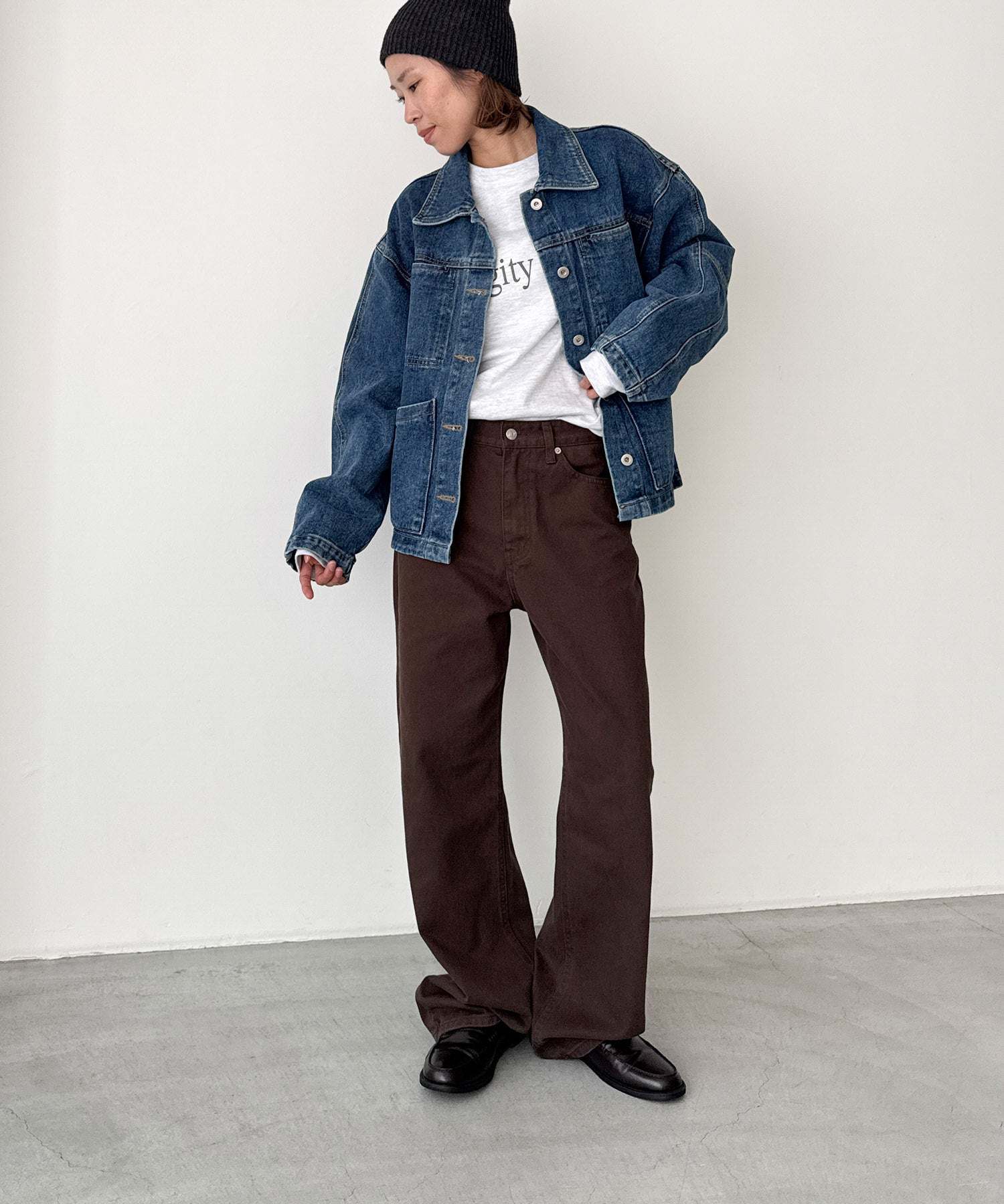 キャナルジーン CANAL JEAN El mar(エルマール) デニムカバーオール （インディゴ） インディゴ